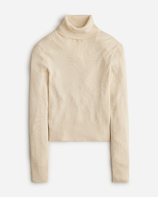  TENCEL™ lyocell-blend ribbed turtleneck sweater