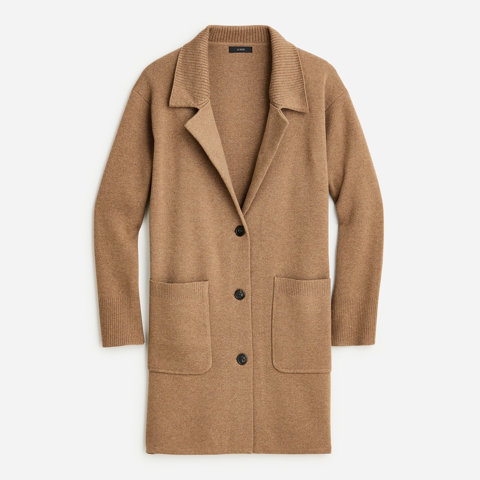 Collared sweater-jacket