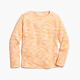 Girls' long-sleeve space-dyed tee