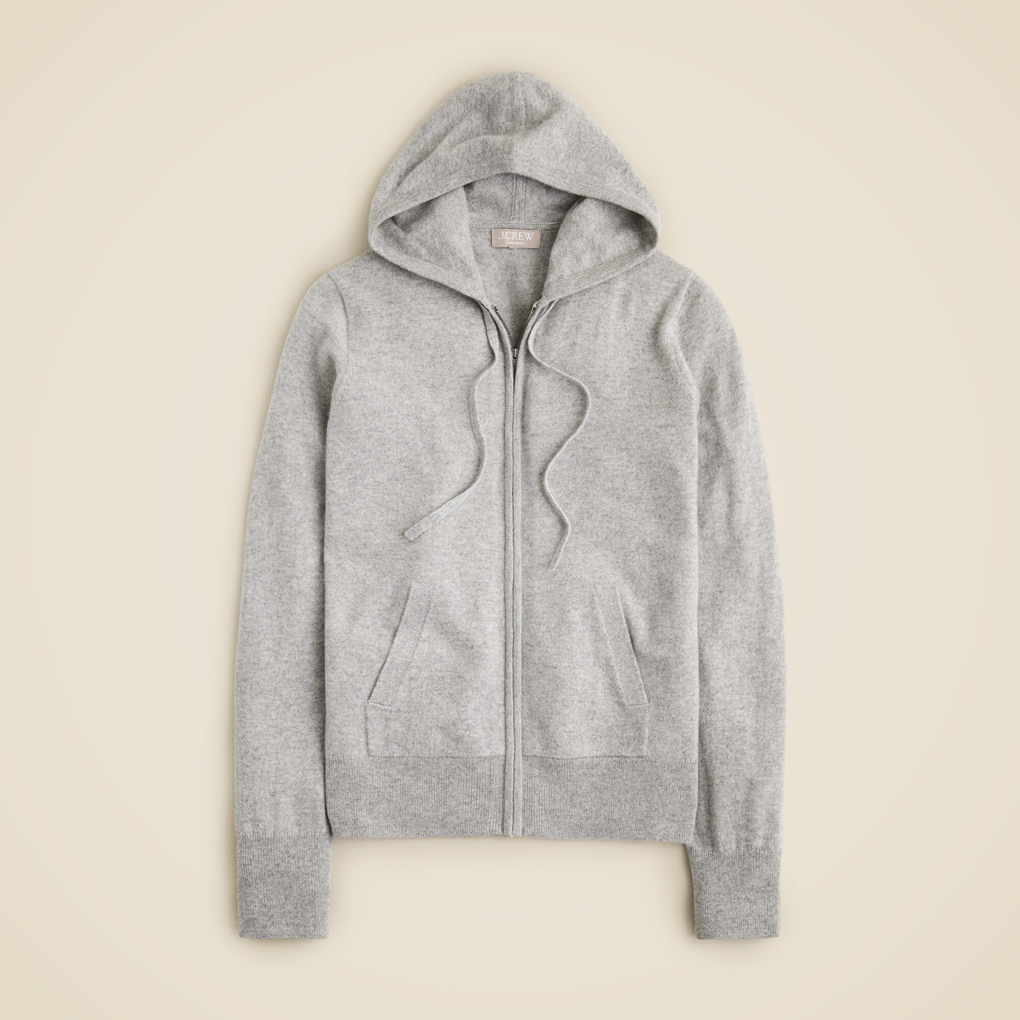 womens Cashmere full-zip sweater-hoodie