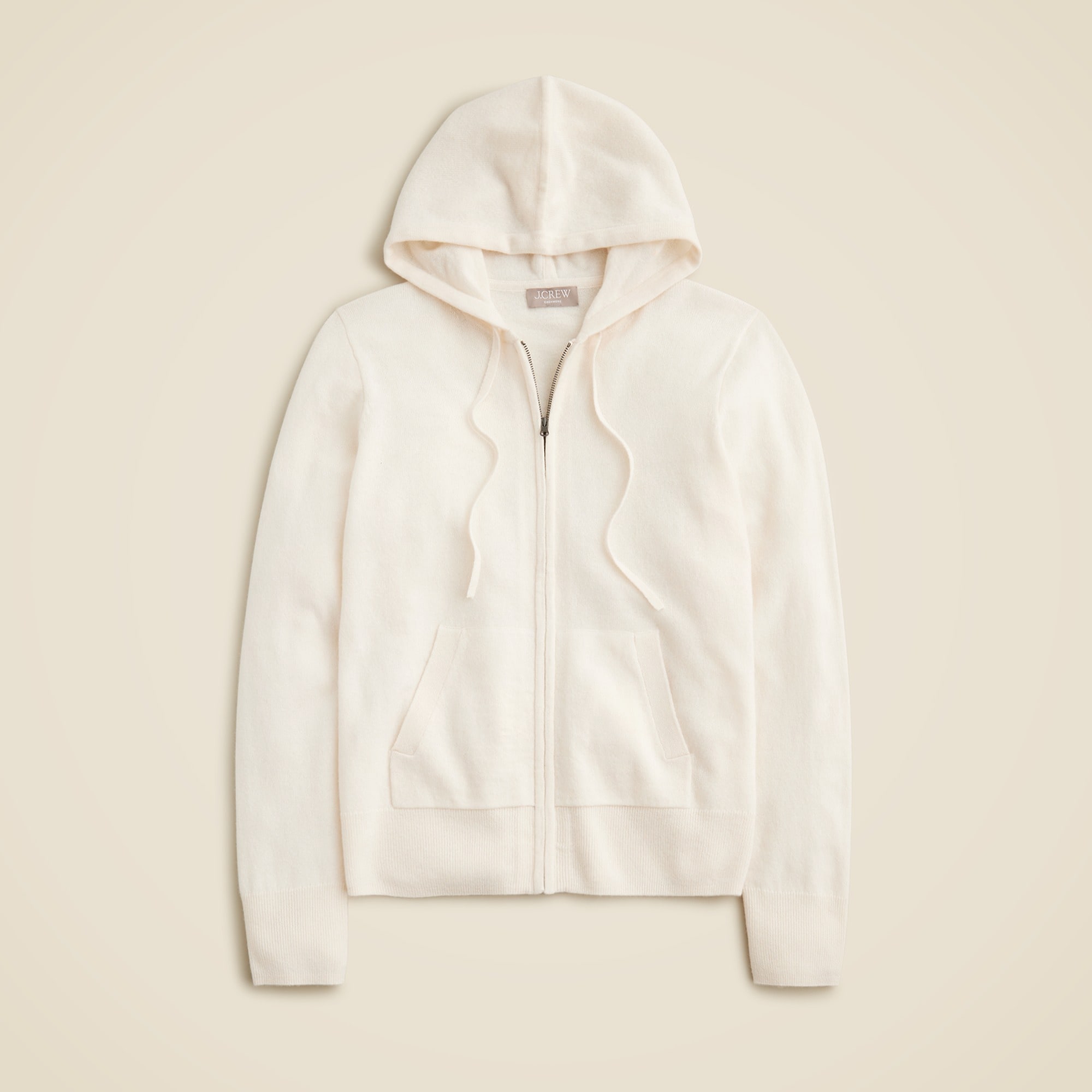 womens Cashmere full-zip sweater-hoodie