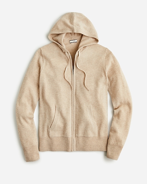 womens Cashmere full-zip sweater-hoodie