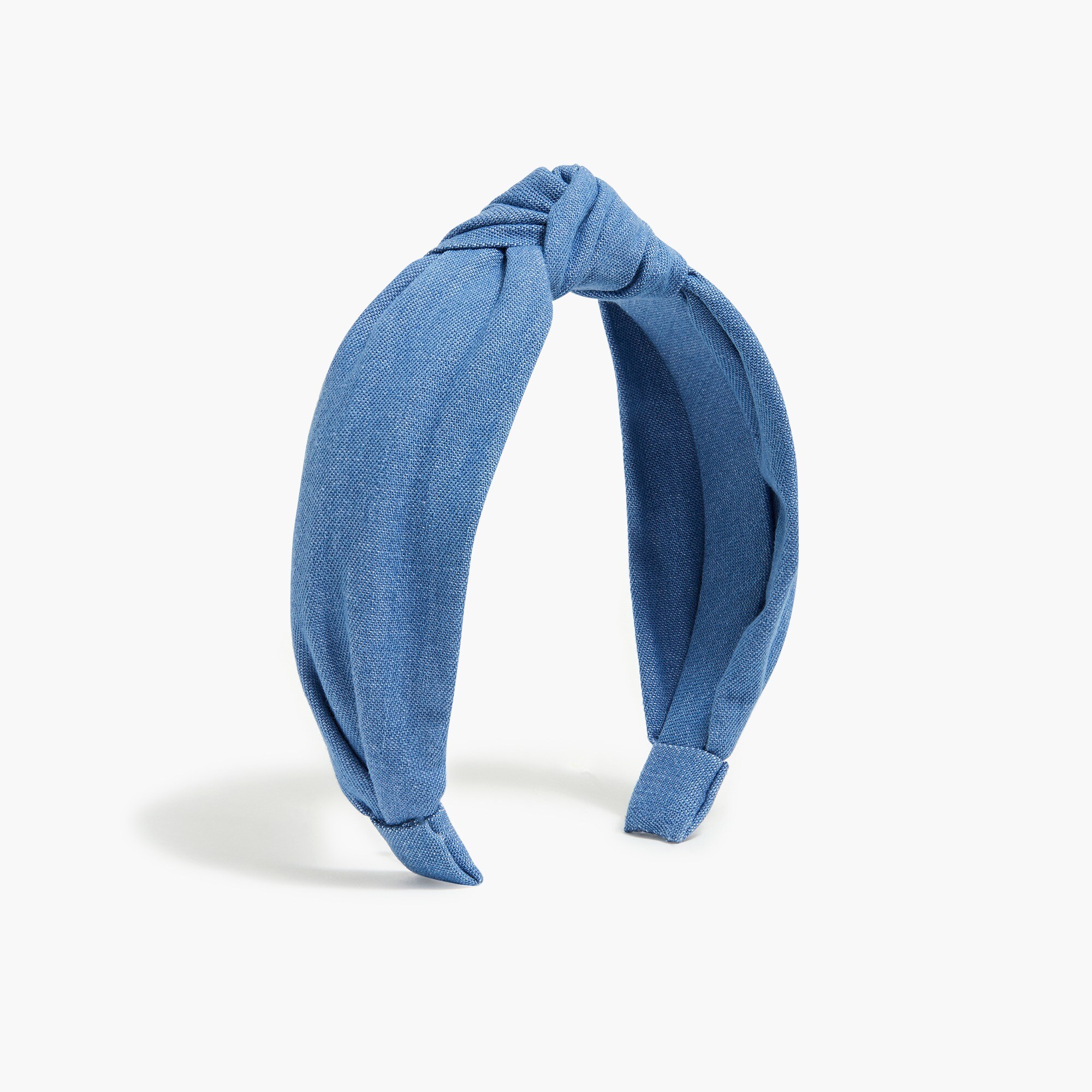 girls' chambray knot headband for girls