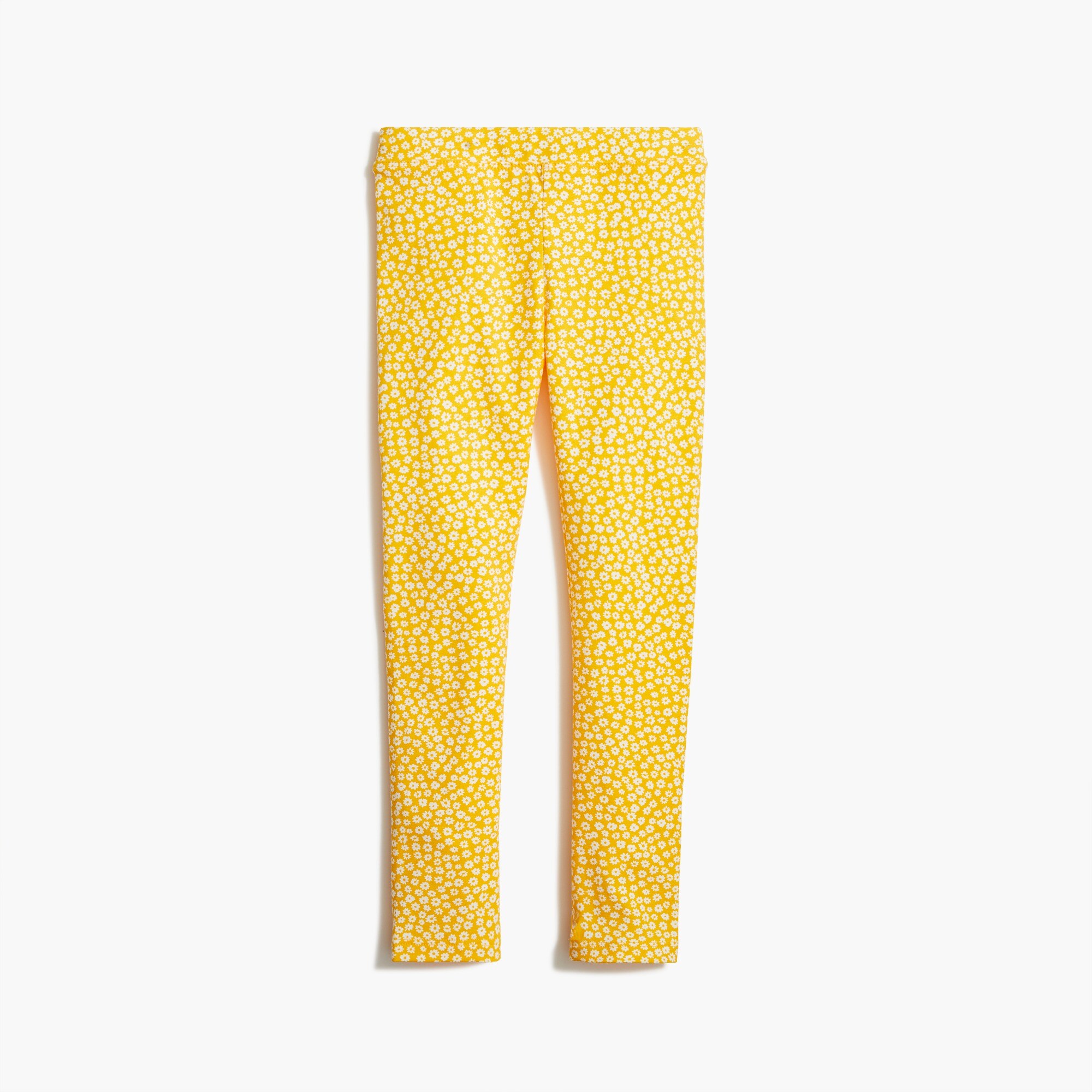 Girls' floral leggings