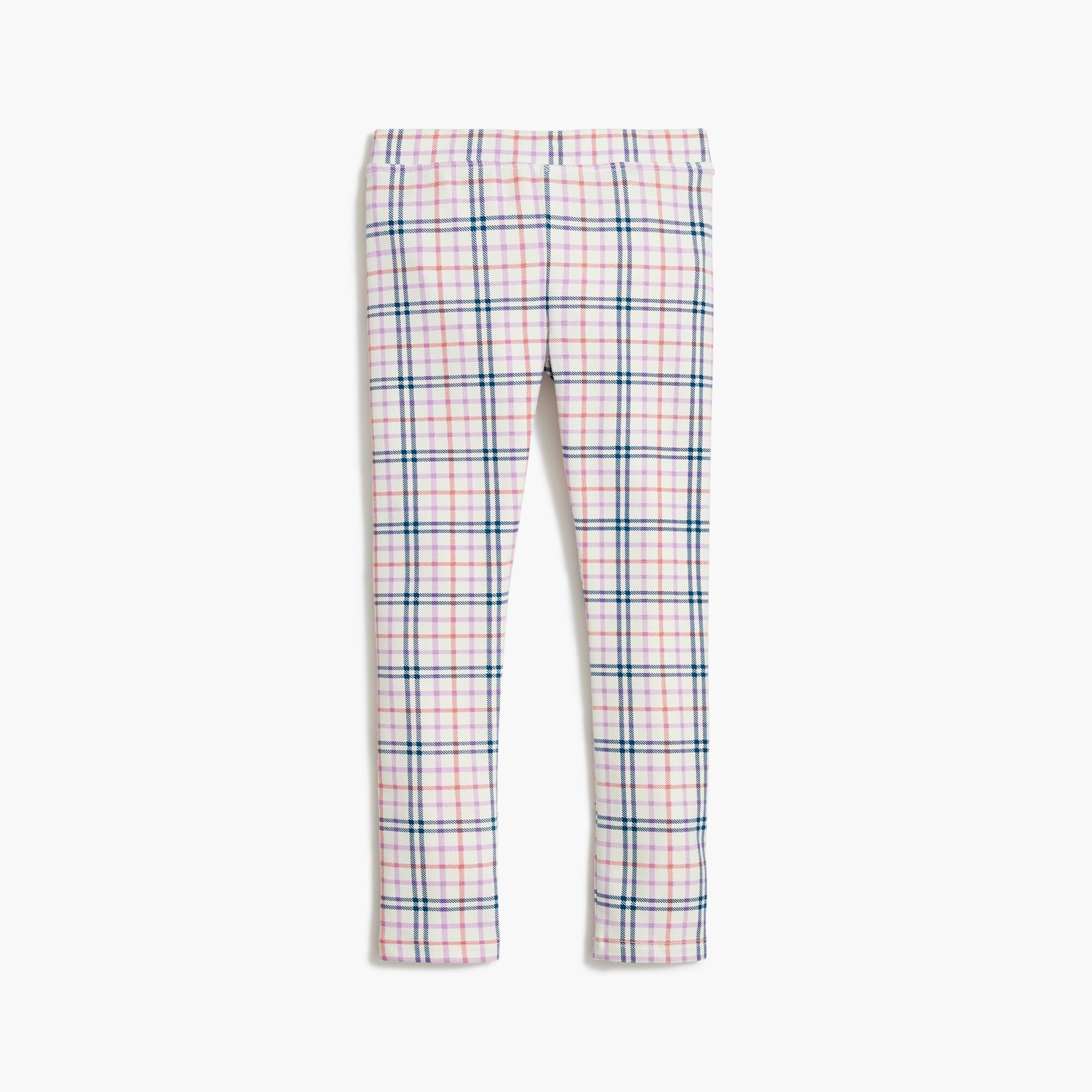 Girls' plaid leggings