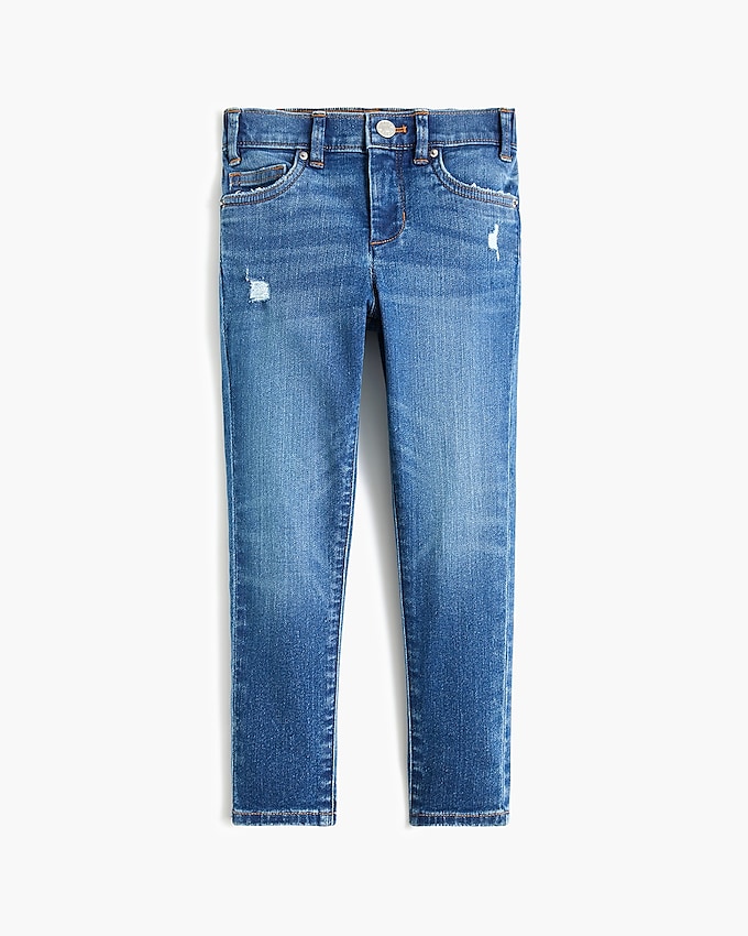 factory: girls&apos; skinny-fit denim jean for girls, right side, view zoomed