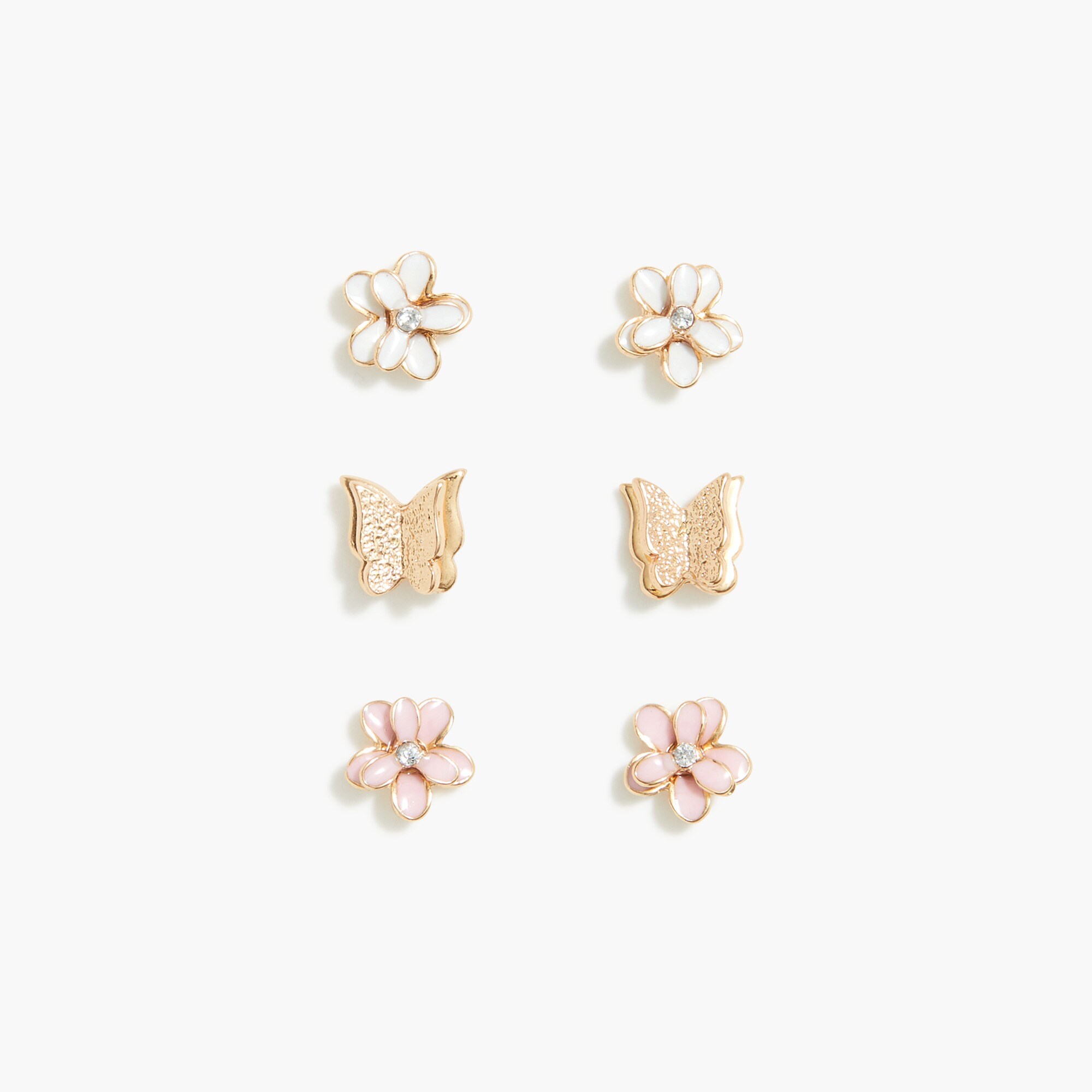 Girls' butterfly earrings set