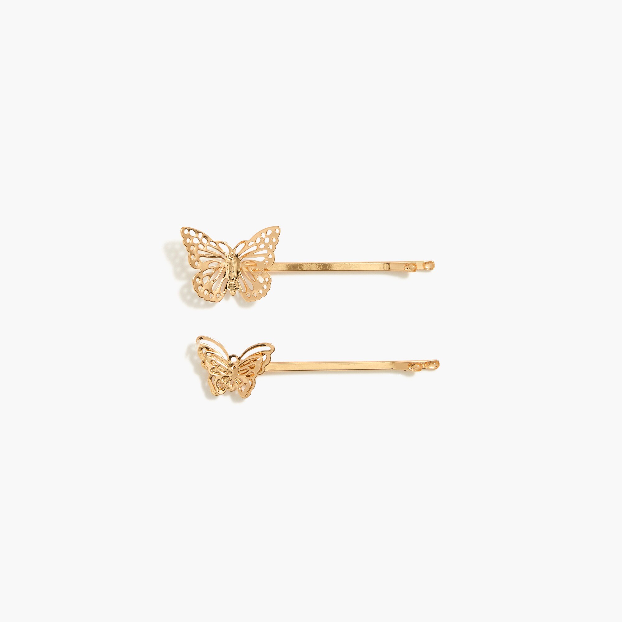 Girls' butterfly hair clips set