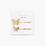 Girls' butterfly hair clips set