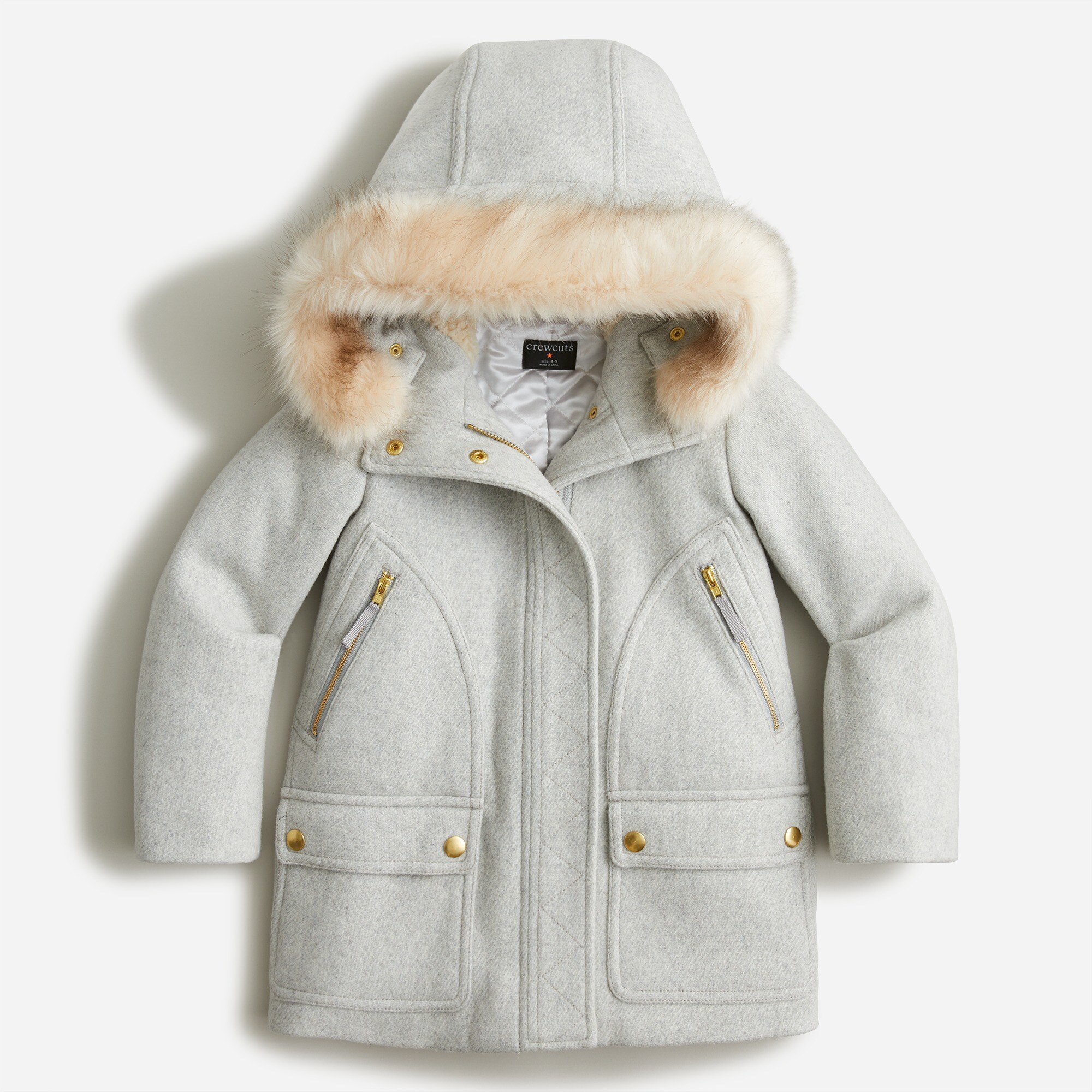 Girls' chateau parka in stadium-cloth