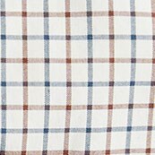 Slim Untucked Secret Wash cotton poplin shirt LOUIE PLAID RED DK GREE 