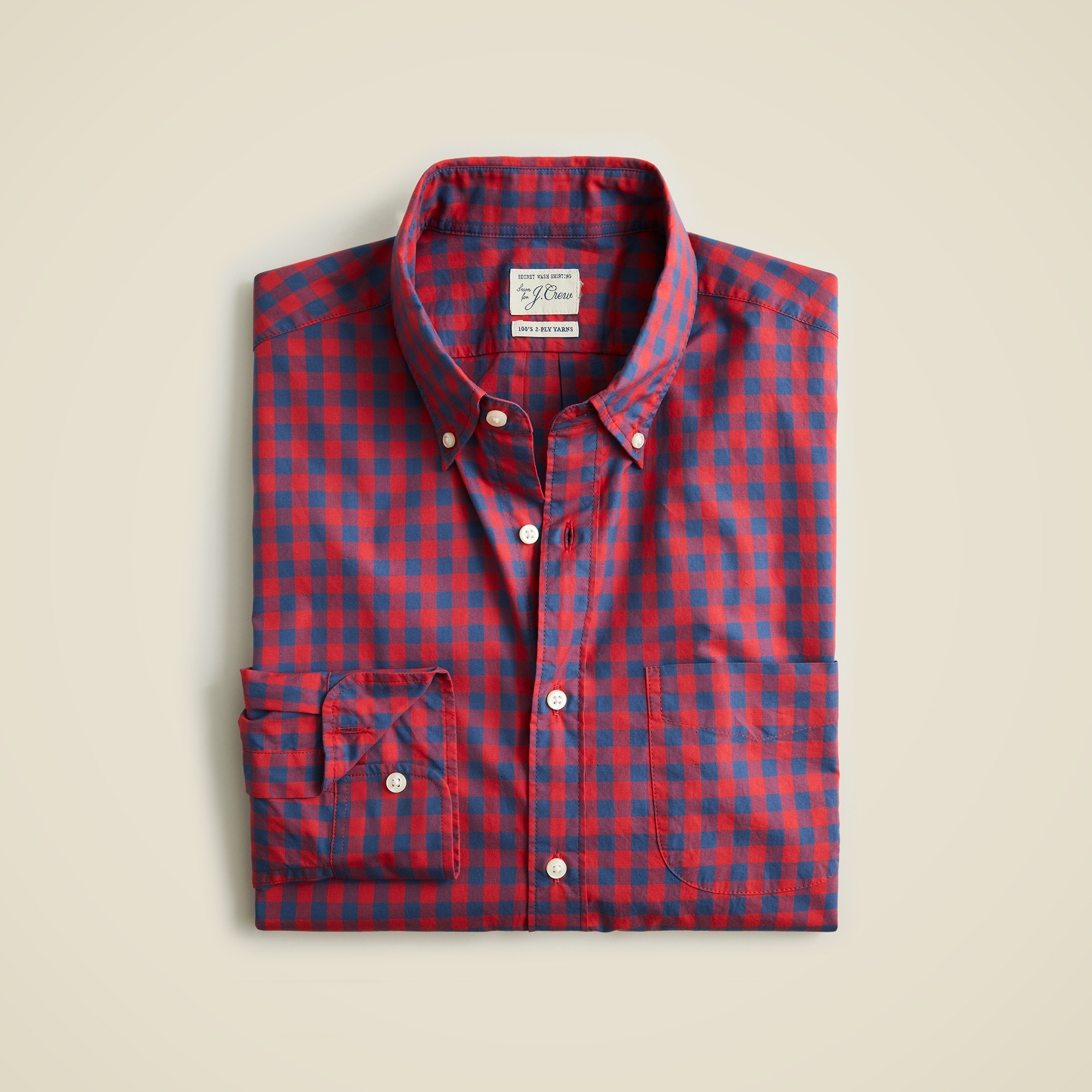 Secret Wash cotton poplin shirt