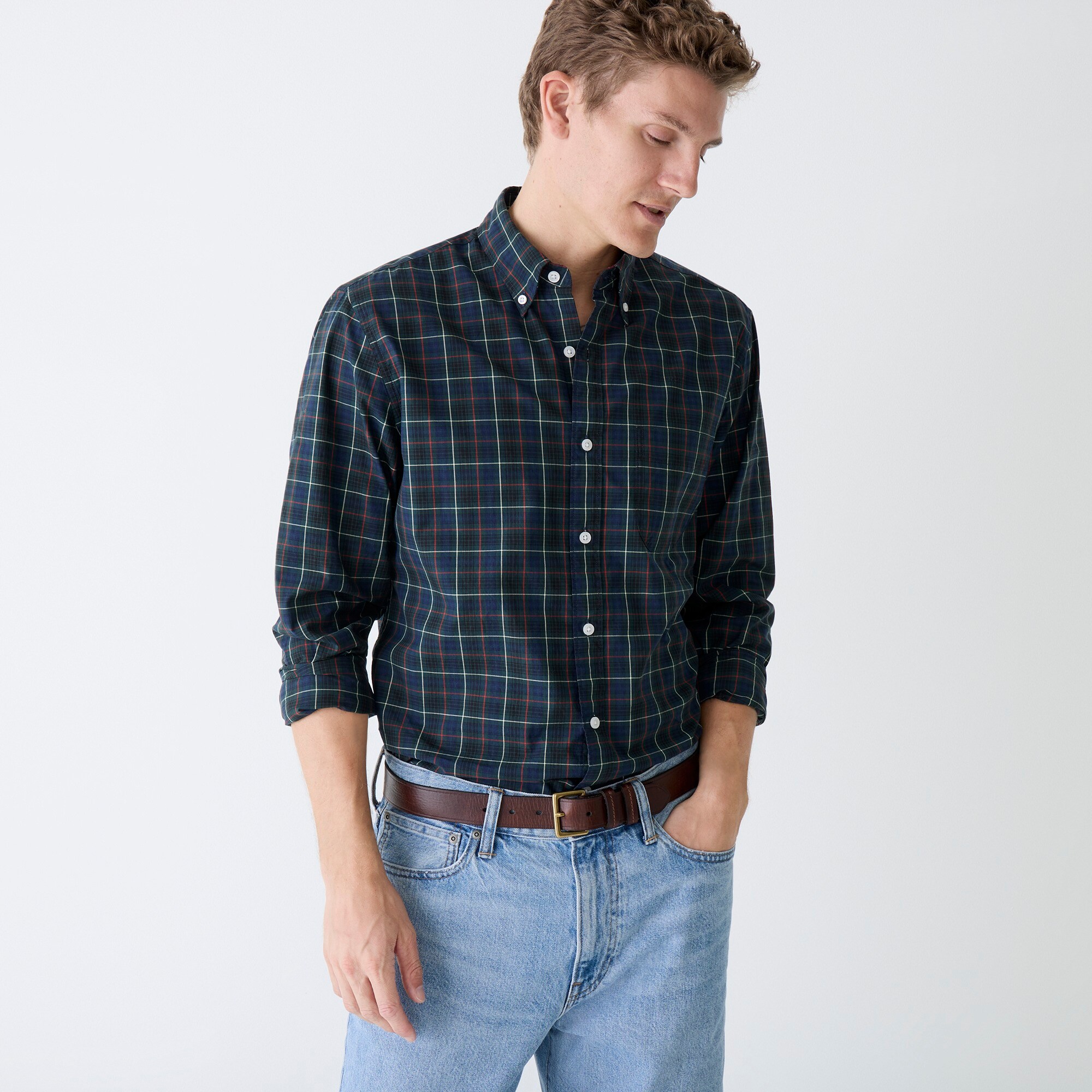  Secret Wash cotton poplin shirt