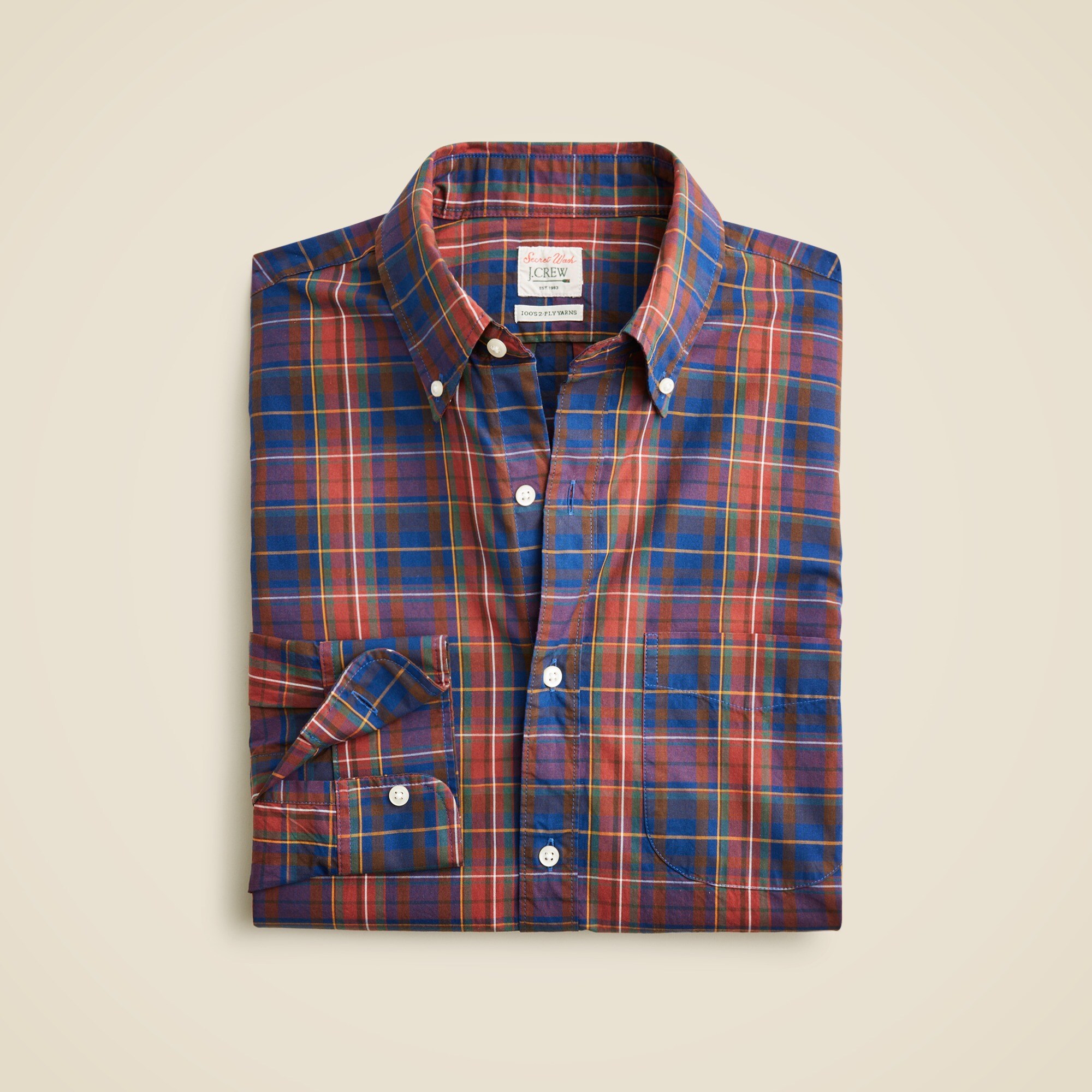  Relaxed Secret Wash cotton poplin shirt