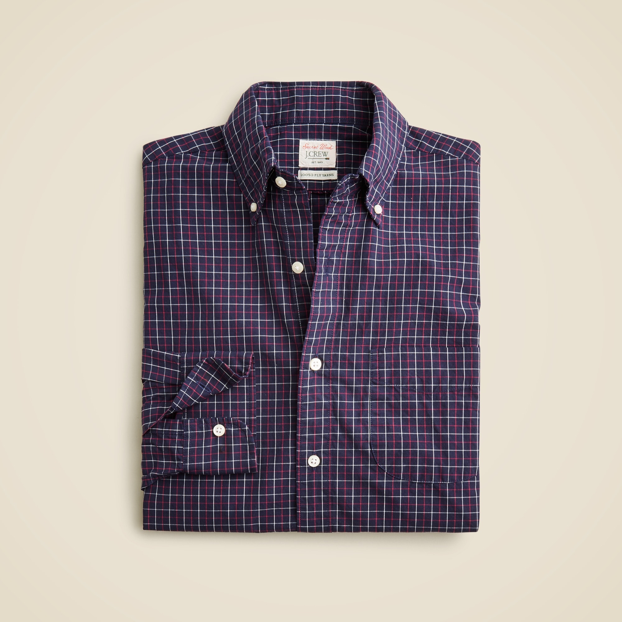 Secret Wash Cotton Poplin Shirt For Men | J.Crew