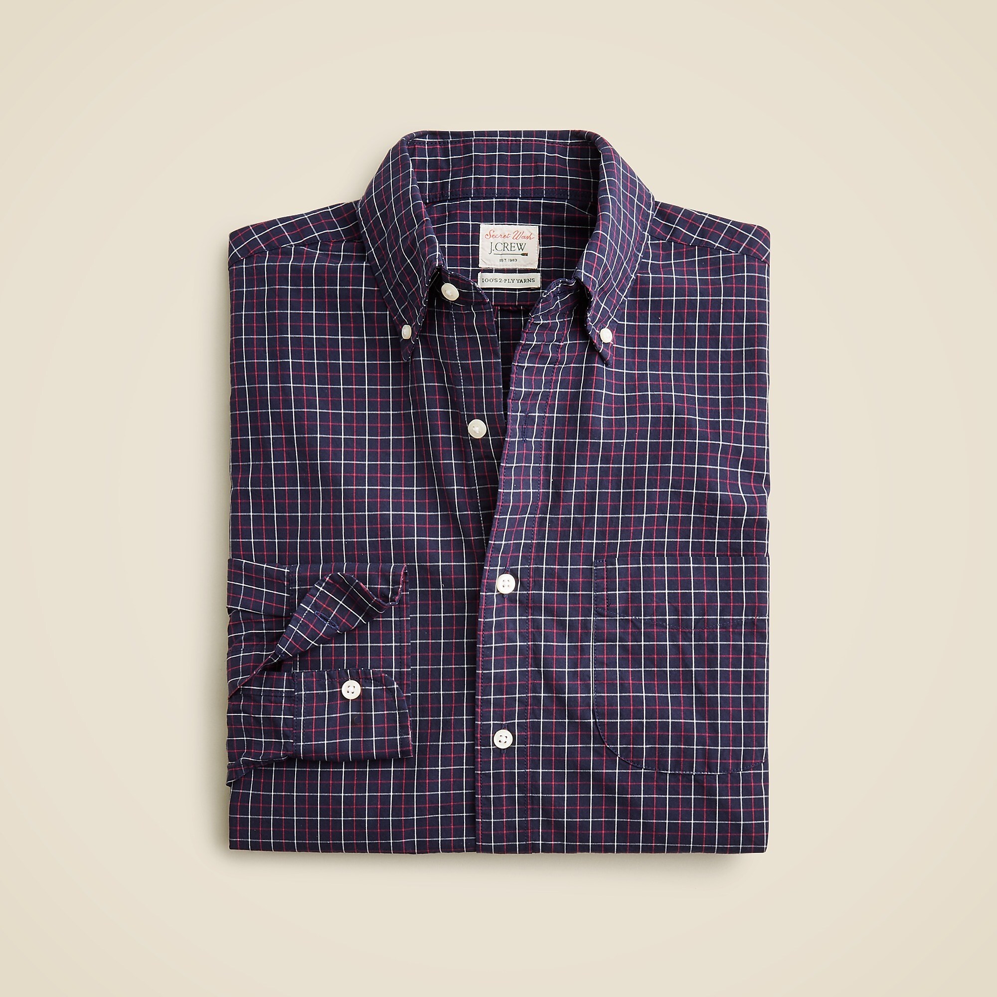 Secret Wash cotton poplin shirt