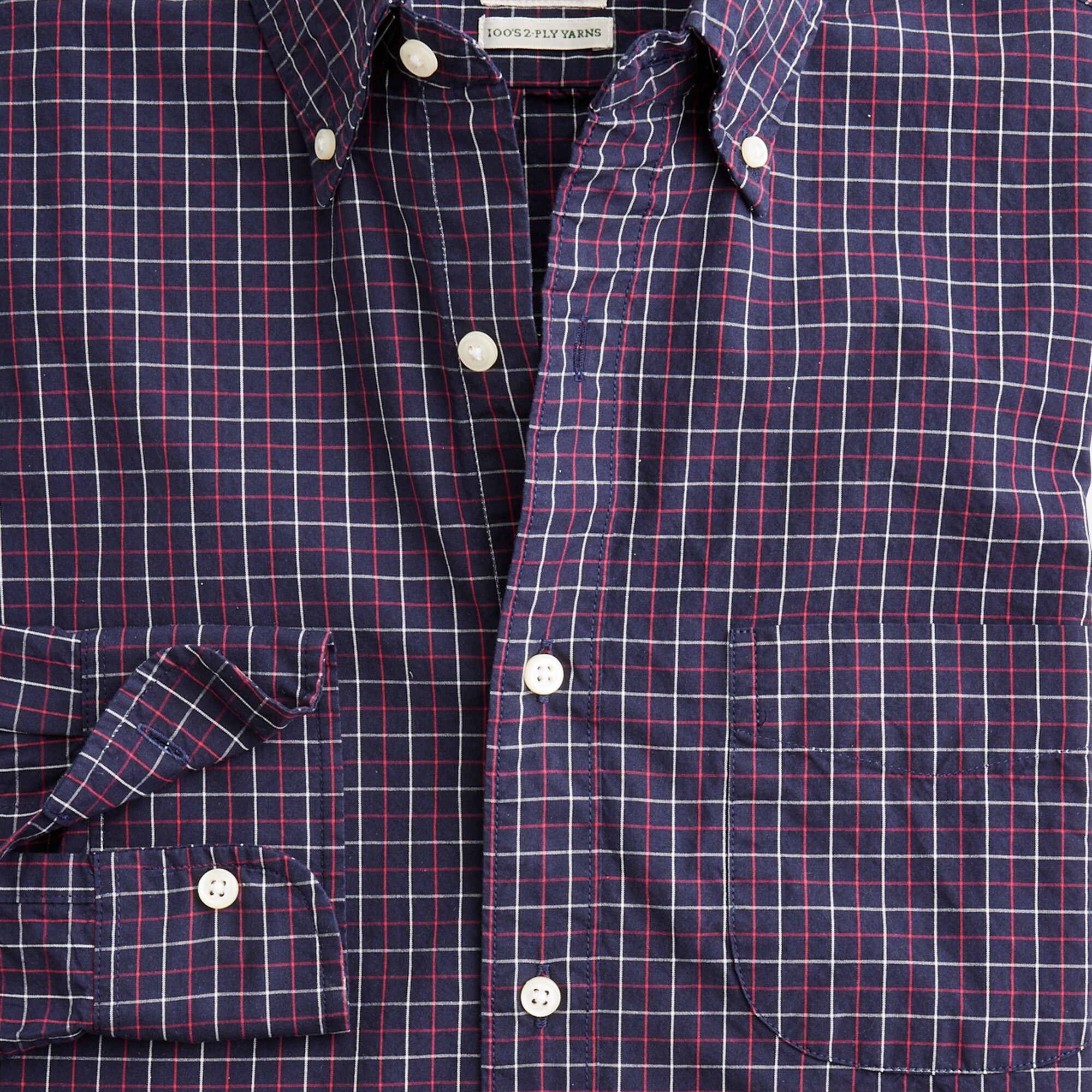 Slim Secret Wash cotton poplin shirt