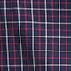 Slim Untucked Secret Wash cotton poplin shirt LOUIE PLAID RED DK GREE 