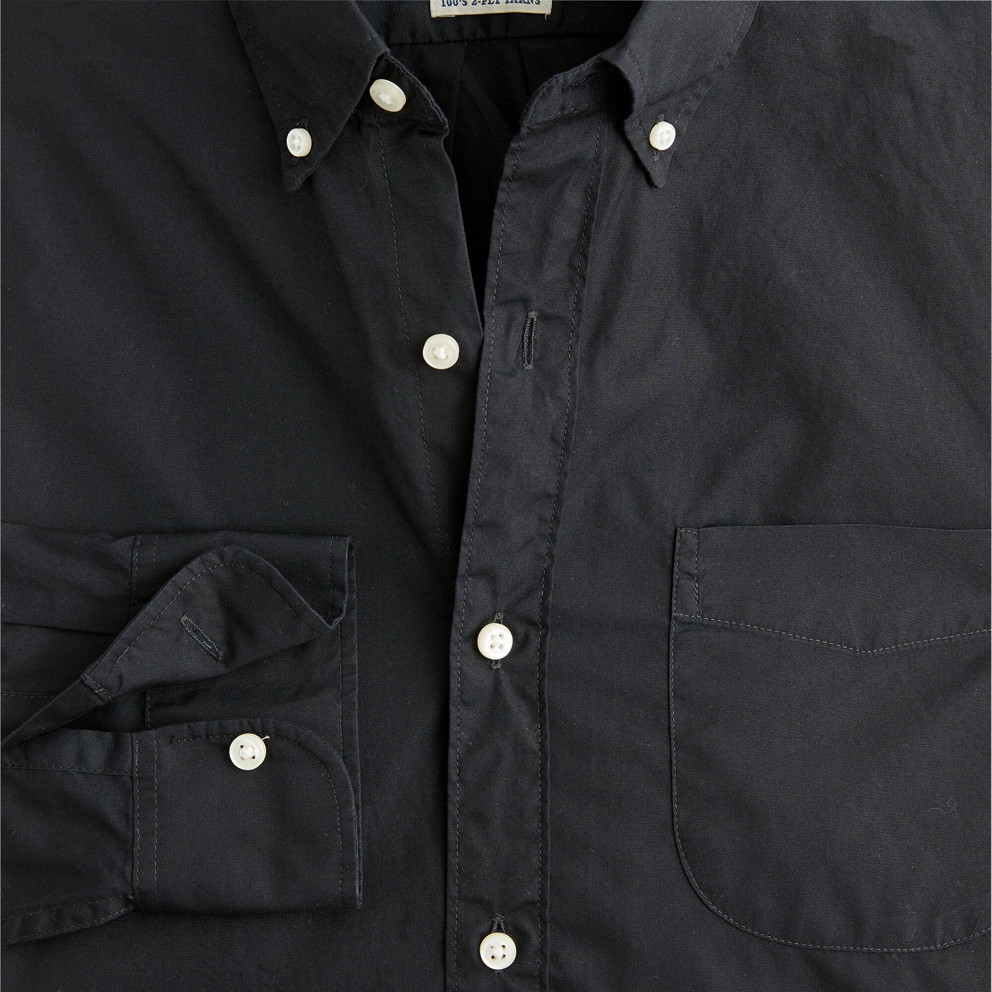Tall Secret Wash cotton poplin shirt