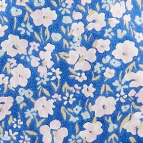 Tall Secret Wash cotton poplin shirt HEPERIS FLOWER BLUE PIN