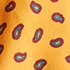 Secret Wash cotton poplin shirt TINY PAISLEY YELLOW RED