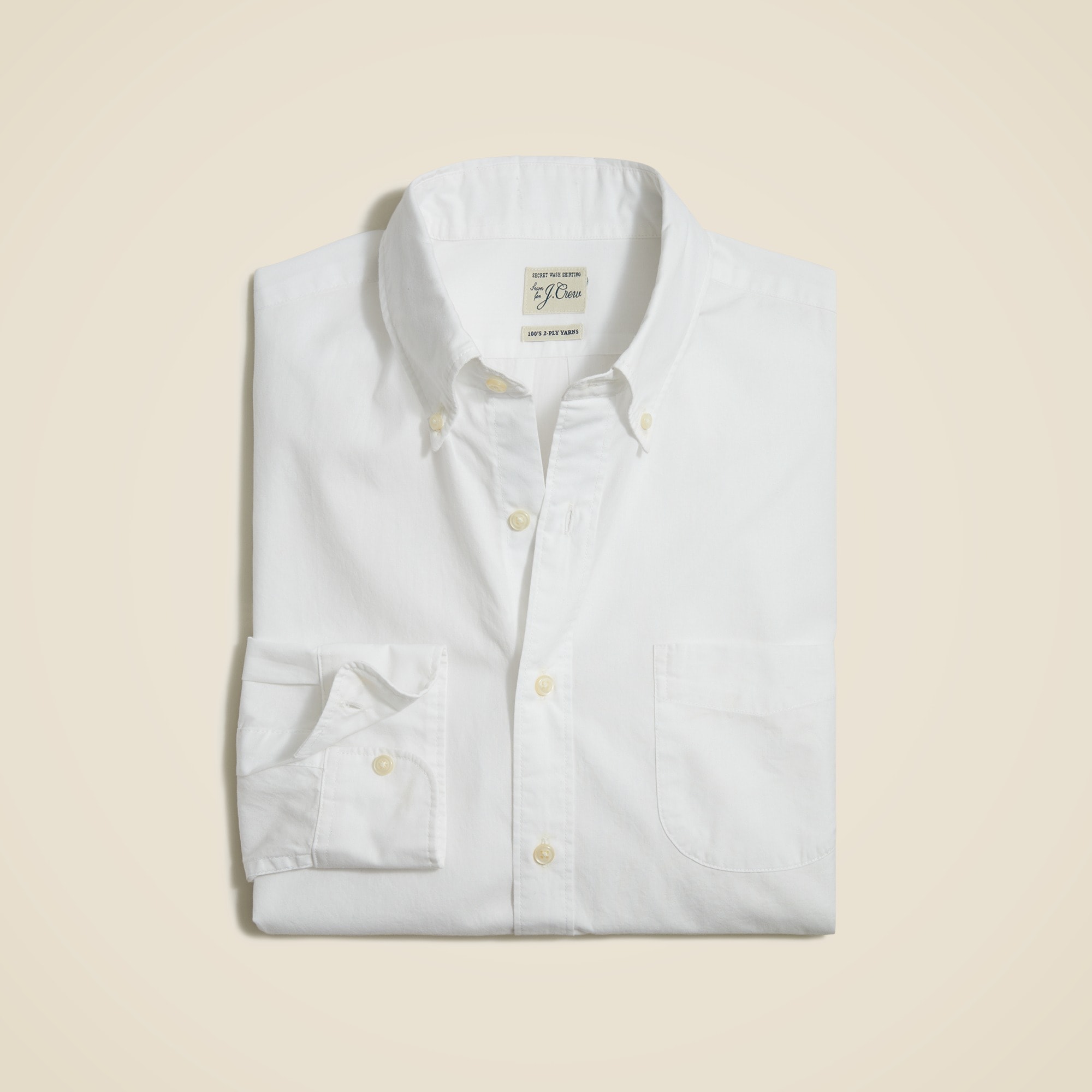 Secret Wash cotton poplin shirt