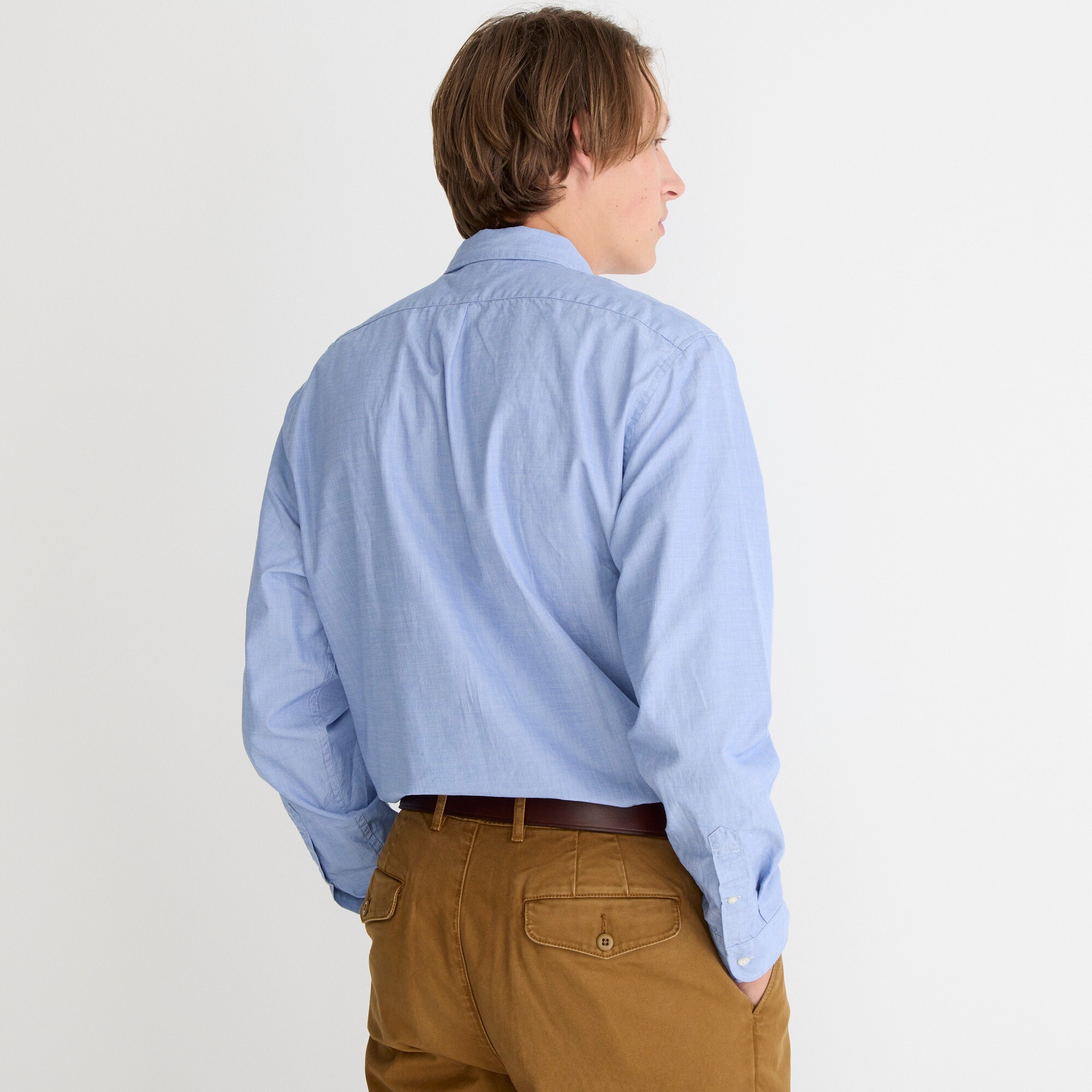 Secret Wash cotton poplin shirt