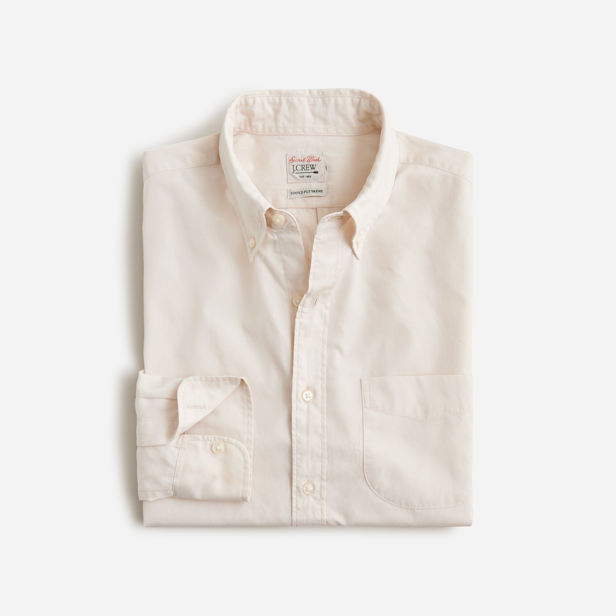  Slim Secret Wash cotton poplin shirt