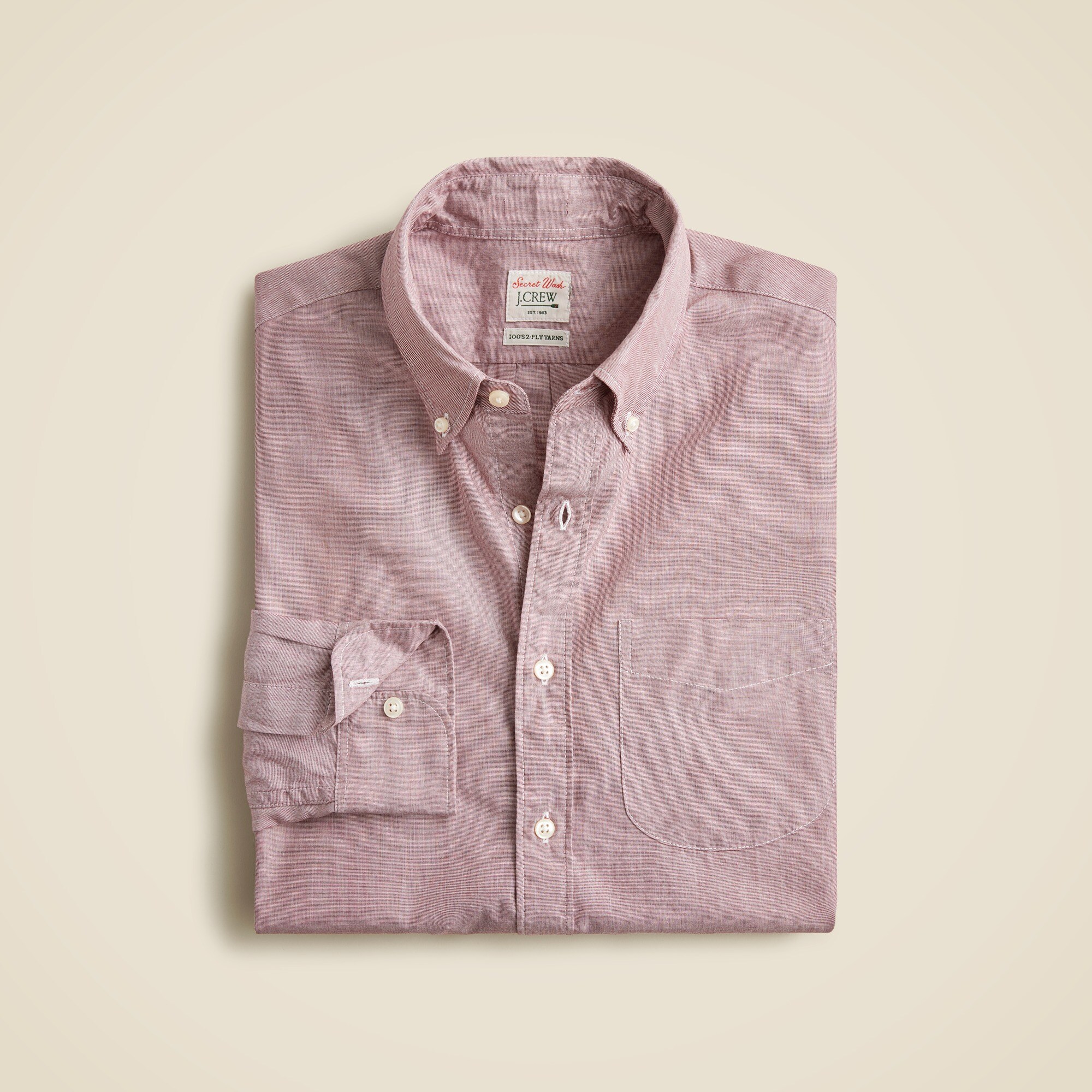  Secret Wash cotton poplin shirt