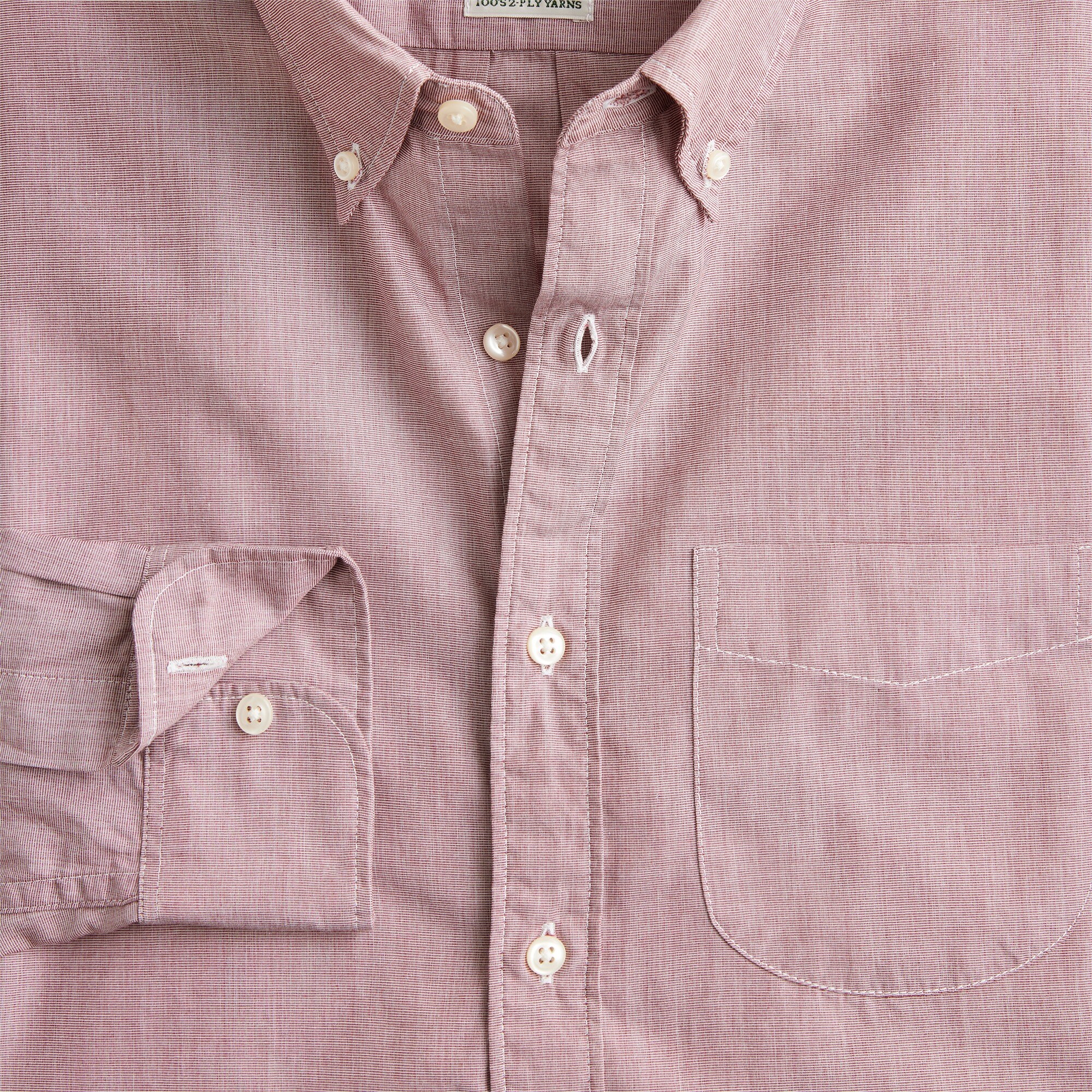 Slim Secret Wash cotton poplin shirt
