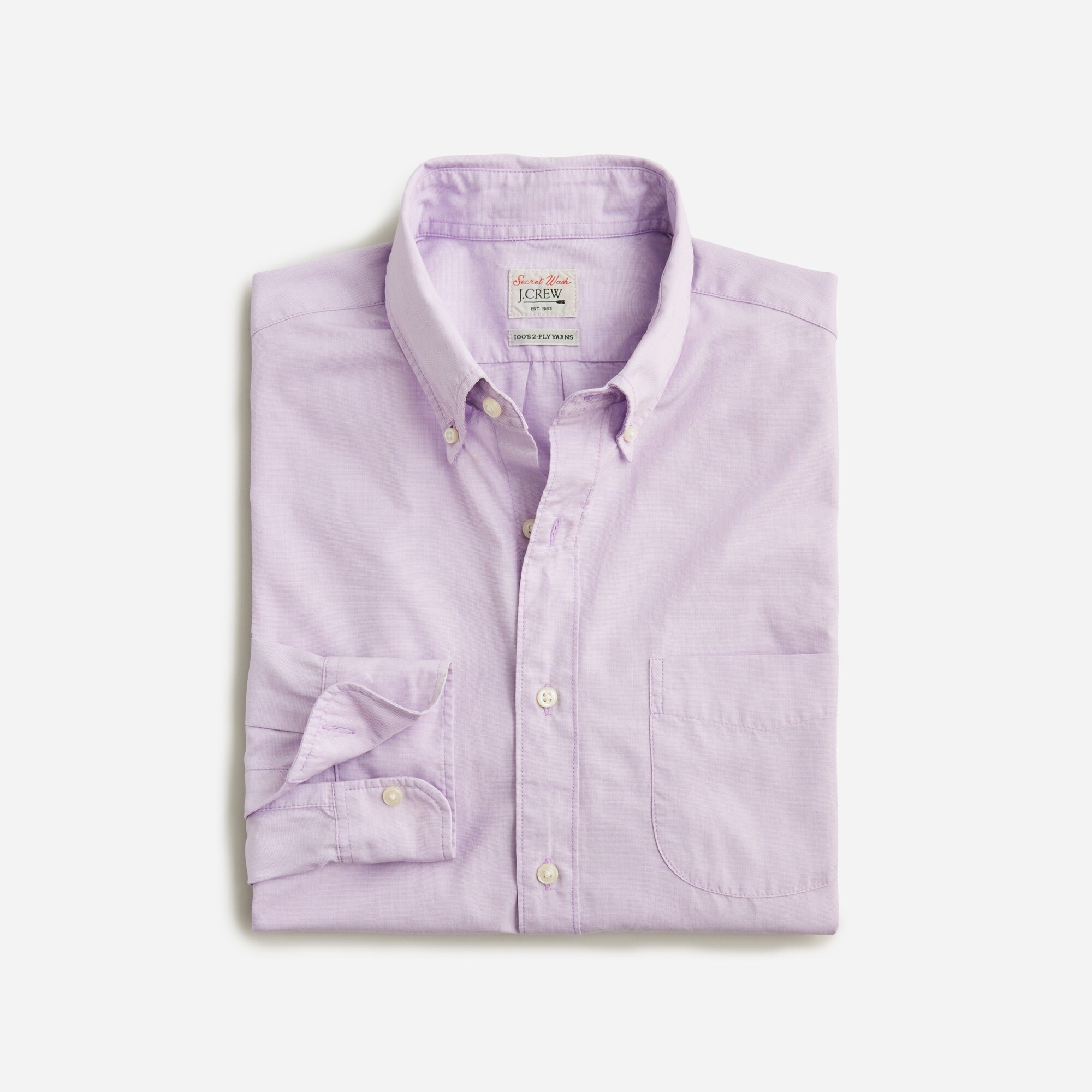 Secret Wash cotton poplin shirt