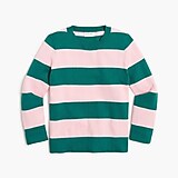 Girls' rugby stripe Teddie sweater