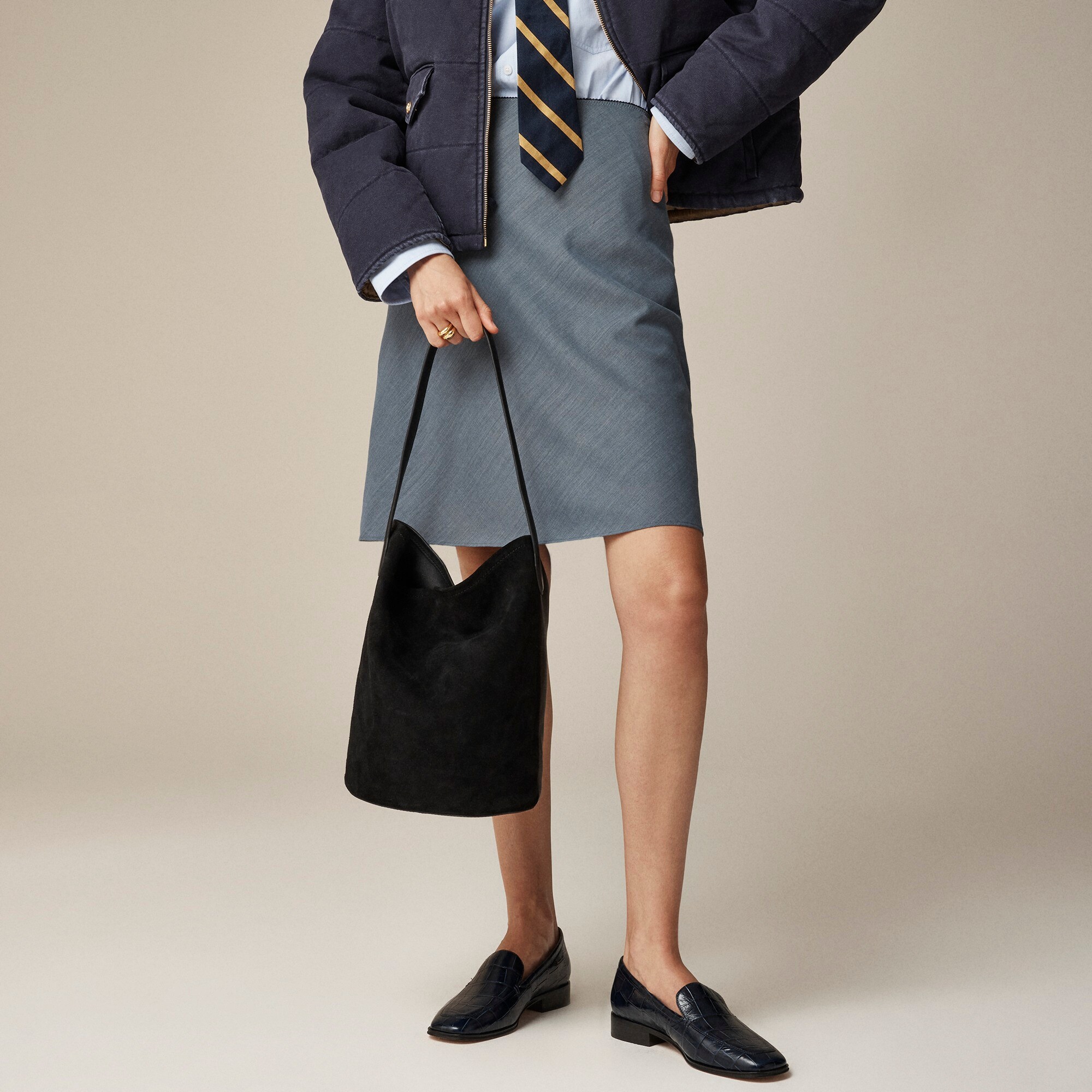 J crew leather tote sales