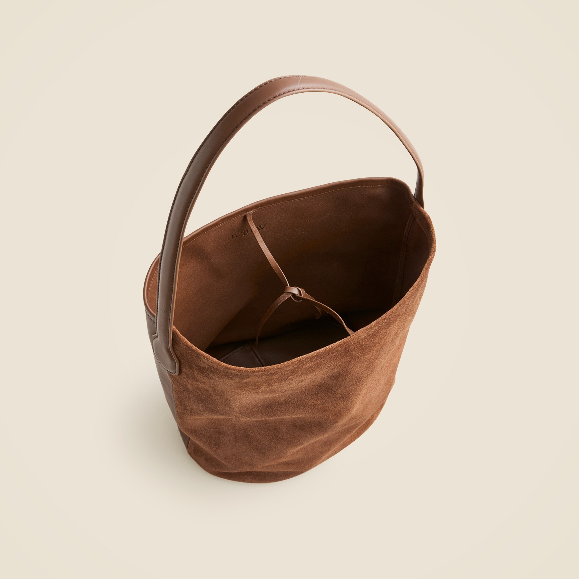 Berkeley bucket bag in leather and suede