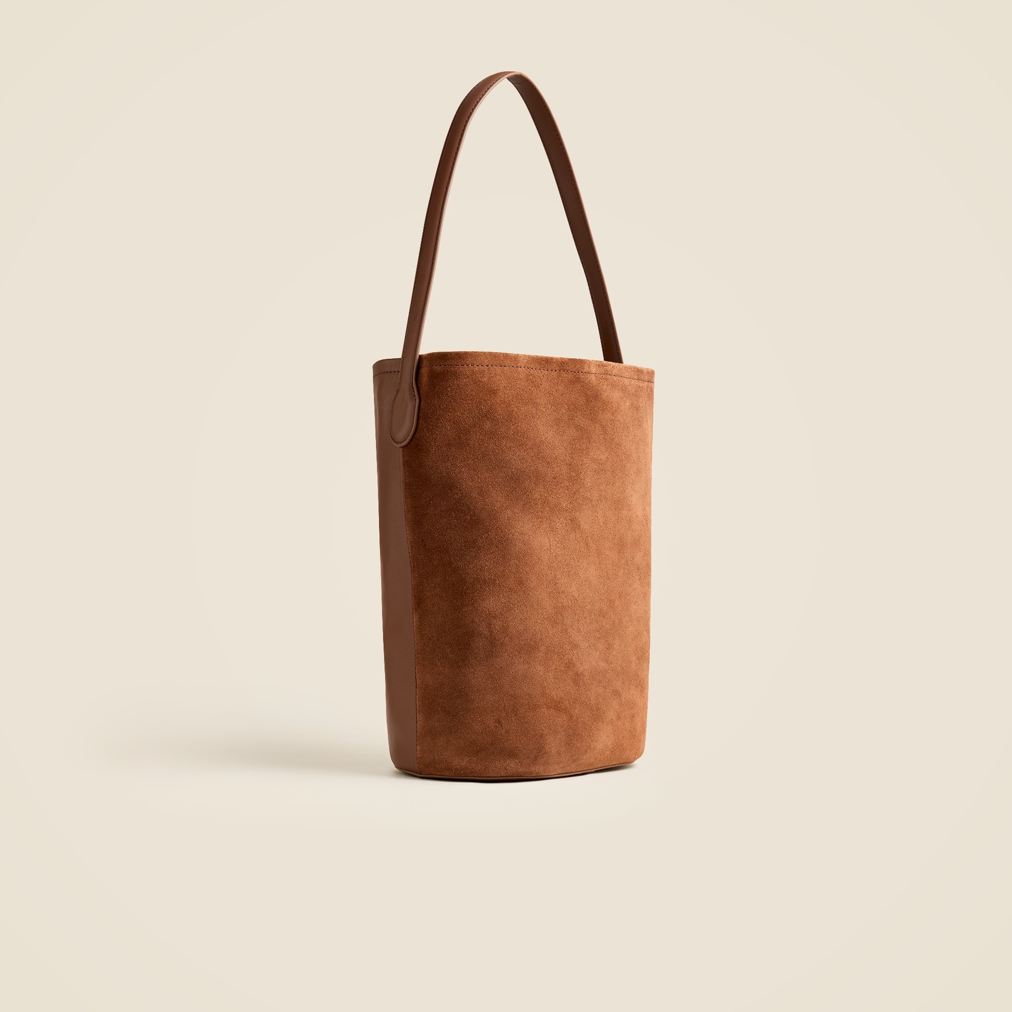 Berkeley bucket bag in leather and suede
