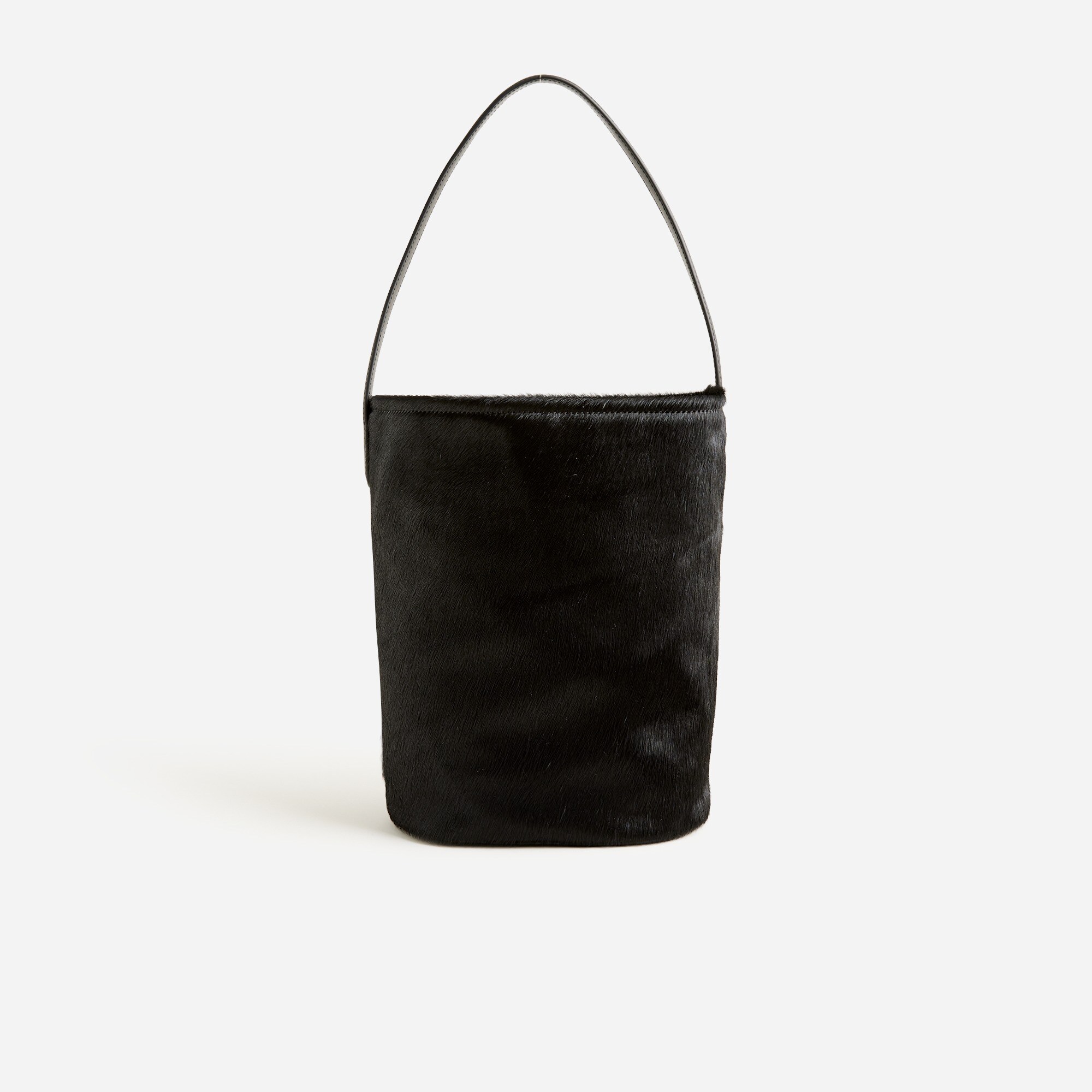 Berkeley bucket bag in leather and calf hair