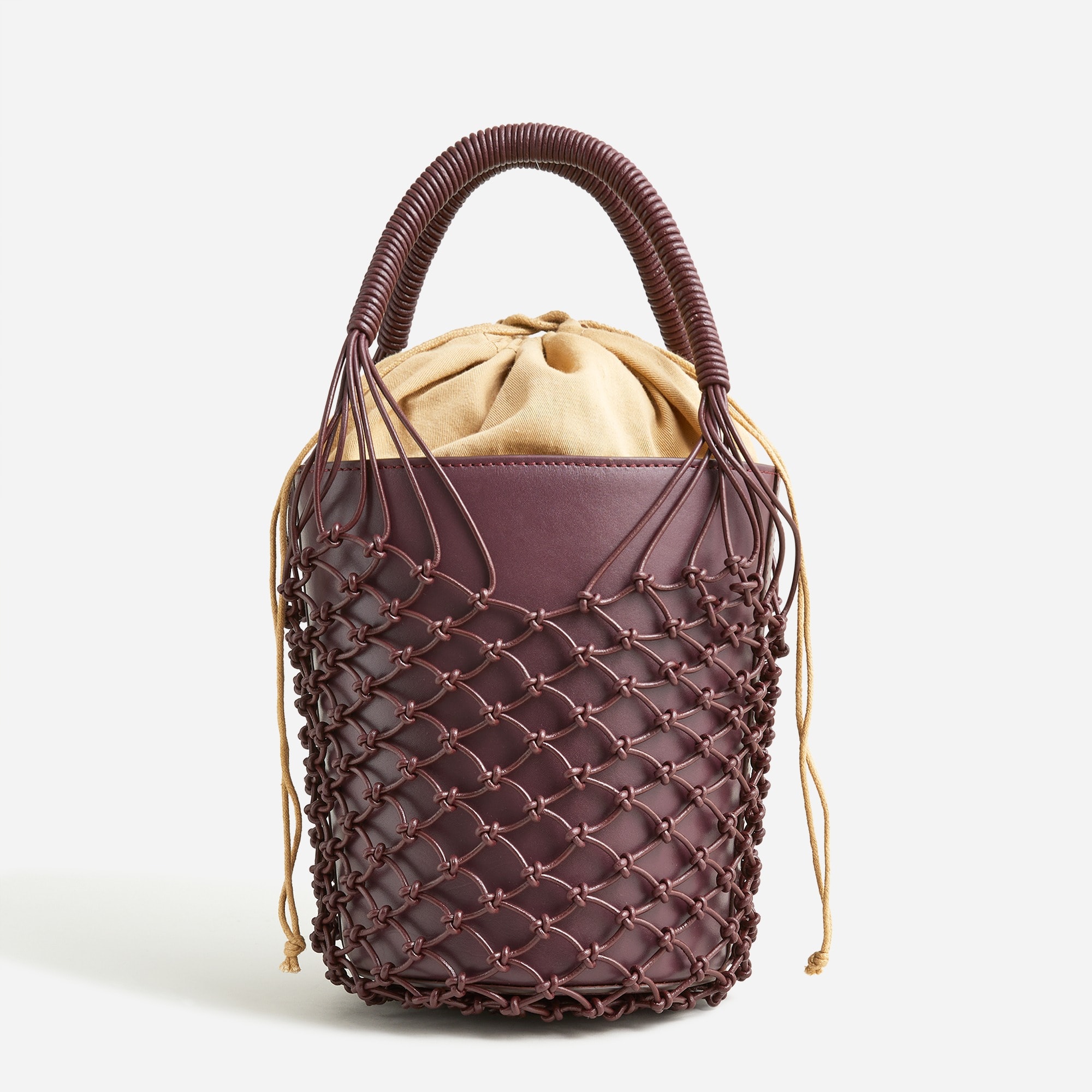 Sedona basket bag in leather