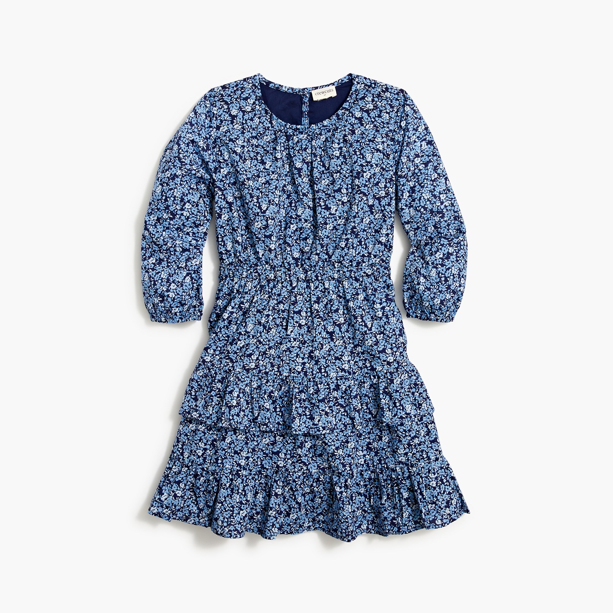 Girls' cotton floral dress