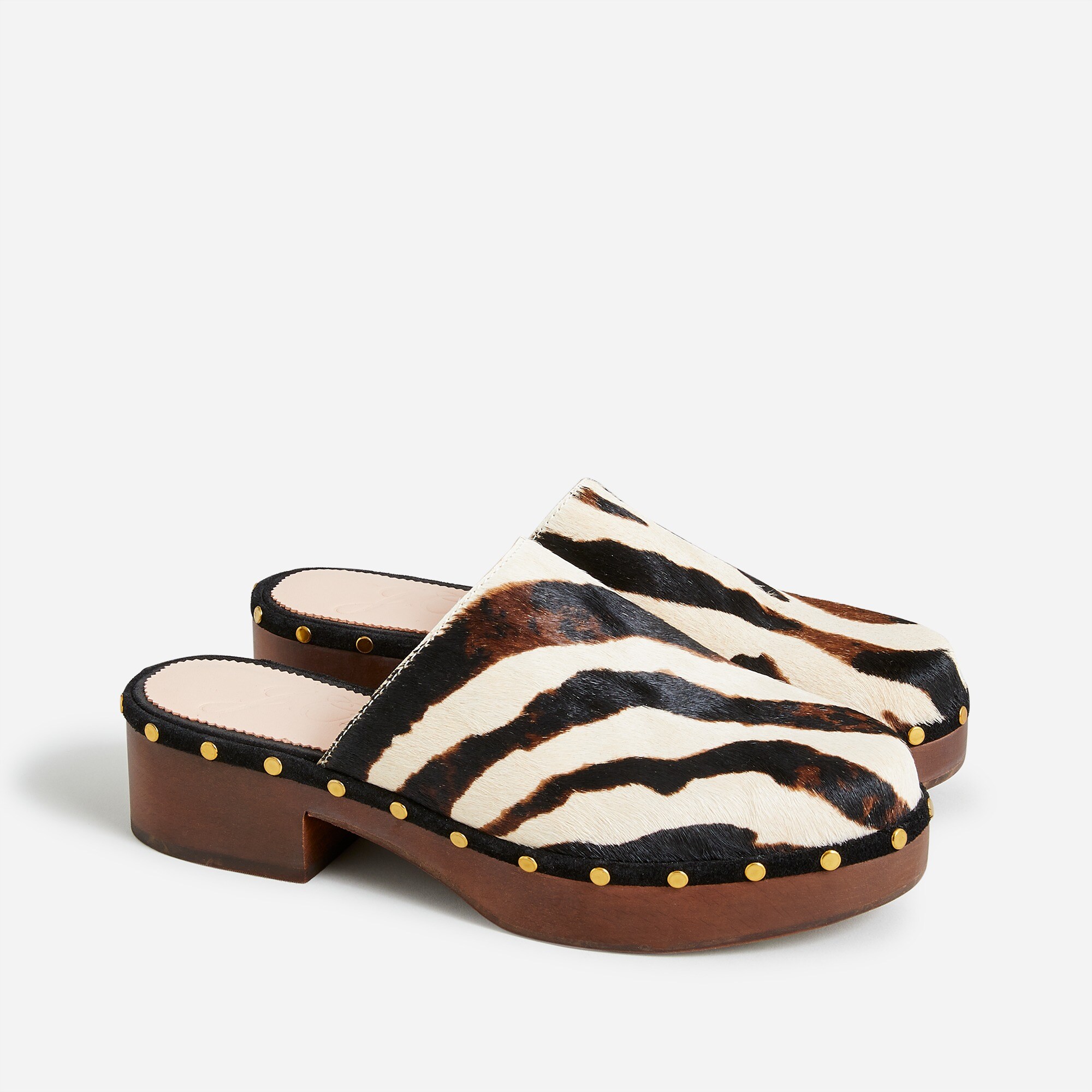 Dakota clogs in calf hair