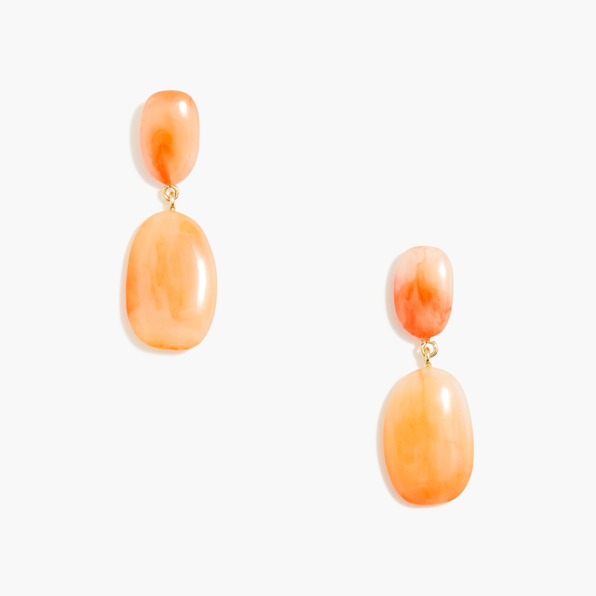 Resin drop statement earrings