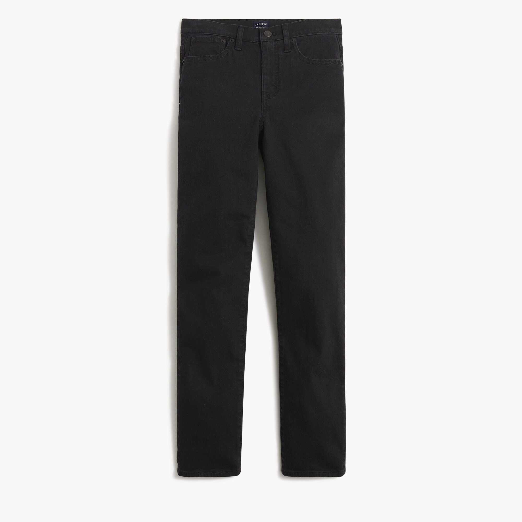 essential straight black jean in all-day stretch for women