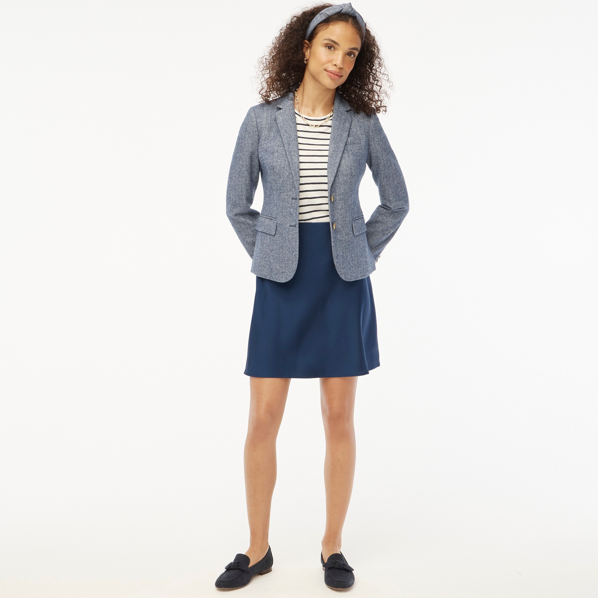 MANGO Women's Long Sleeve Pocket Tweed Jacket - Macy's