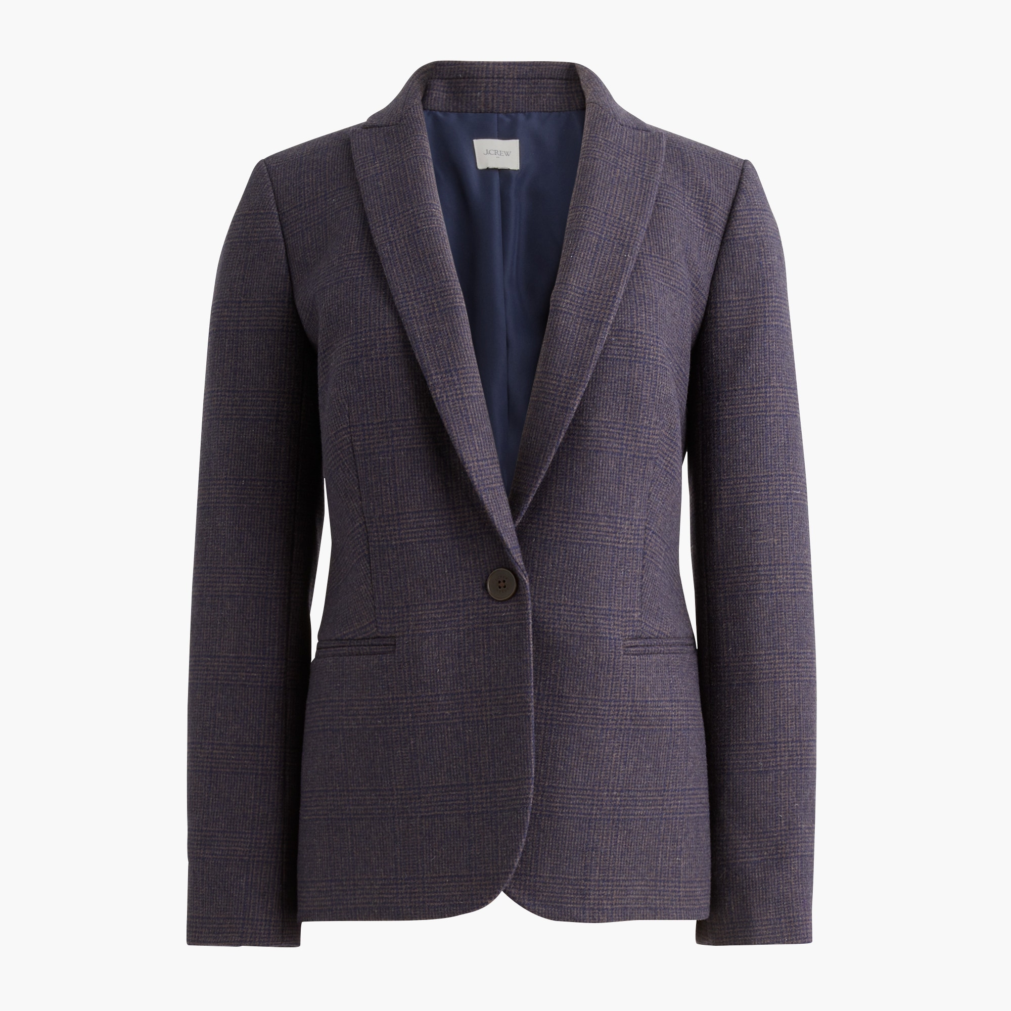 Herringbone Wool-blend Holland Blazer For Women | Factory