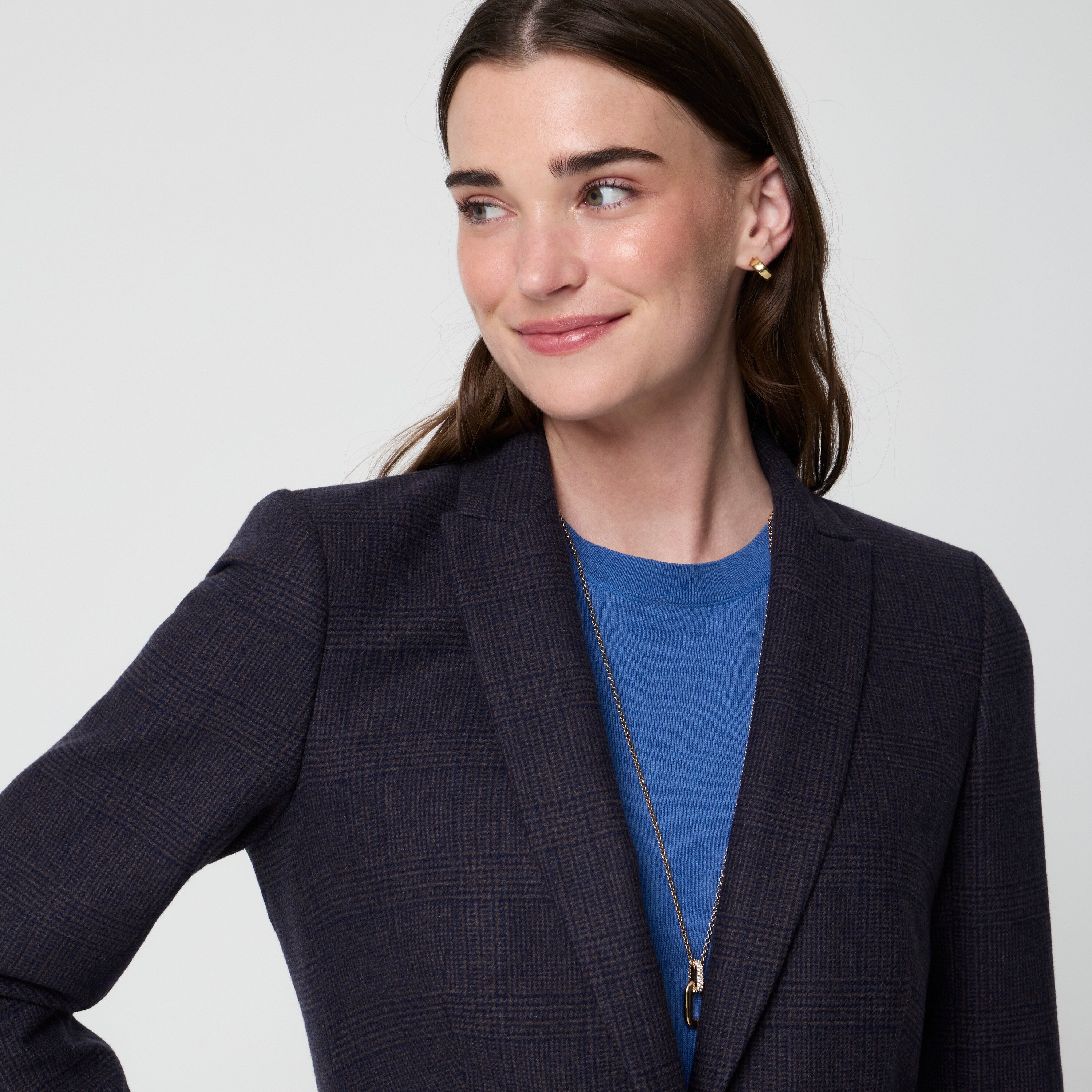 Herringbone wool-blend Holland blazer