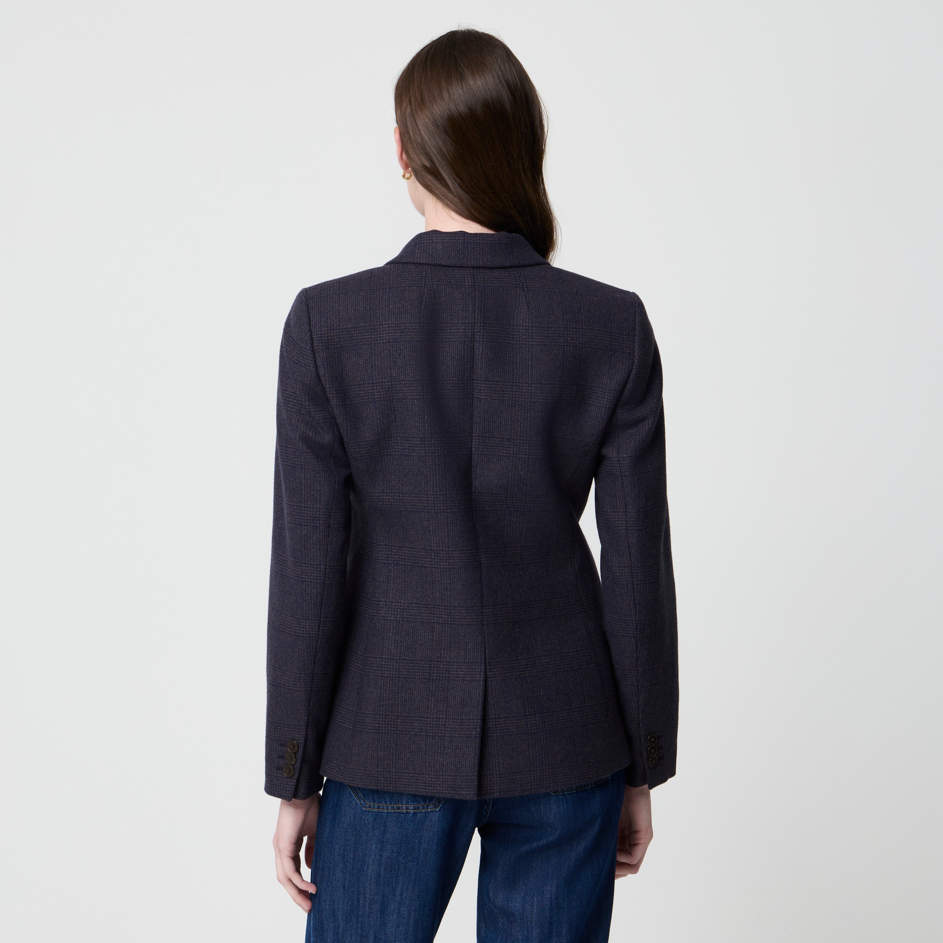 Herringbone wool-blend Holland blazer
