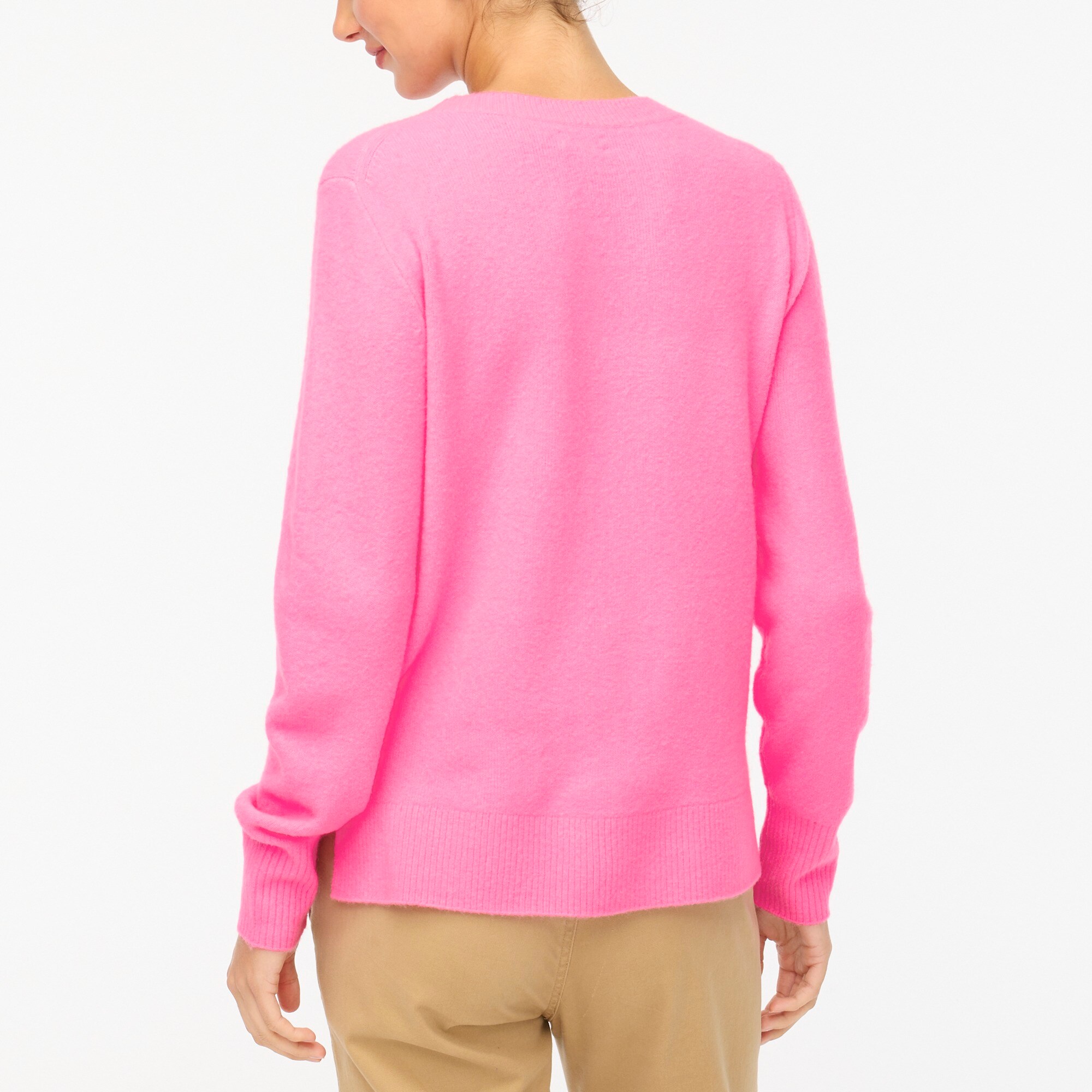 Crewneck sweater in extra-soft yarn