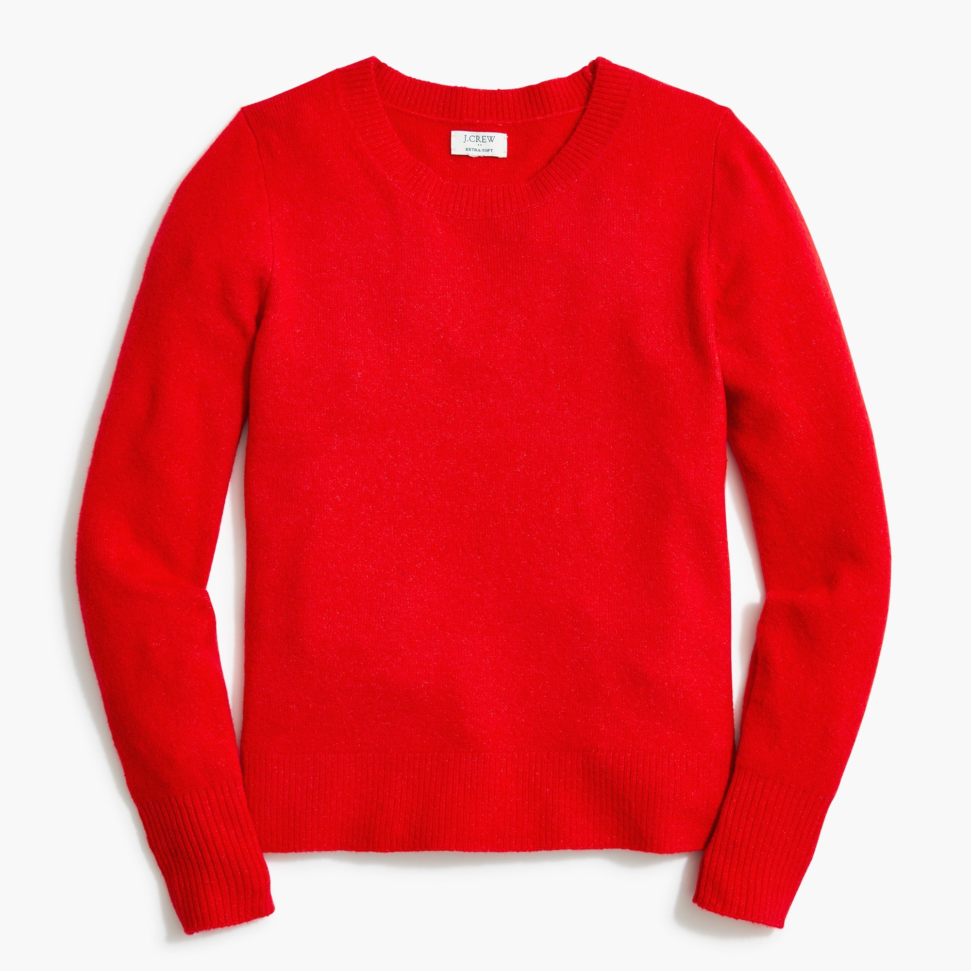 Crewneck sweater in extra-soft yarn