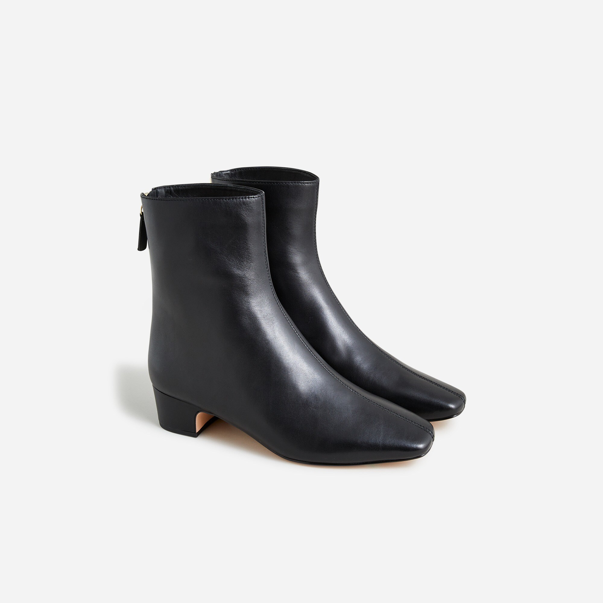  Roxie back-zip ankle boots in leather