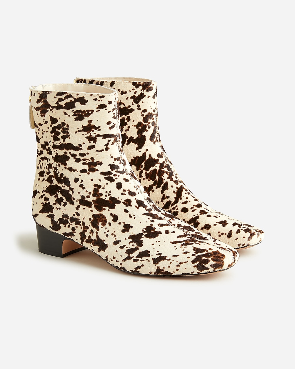 J.Crew: Roxie Zip-back Ankle Boots In Calf Hair For Women J.Crew: Roxie Zip-back Ankle Boots In Calf Hair For Women