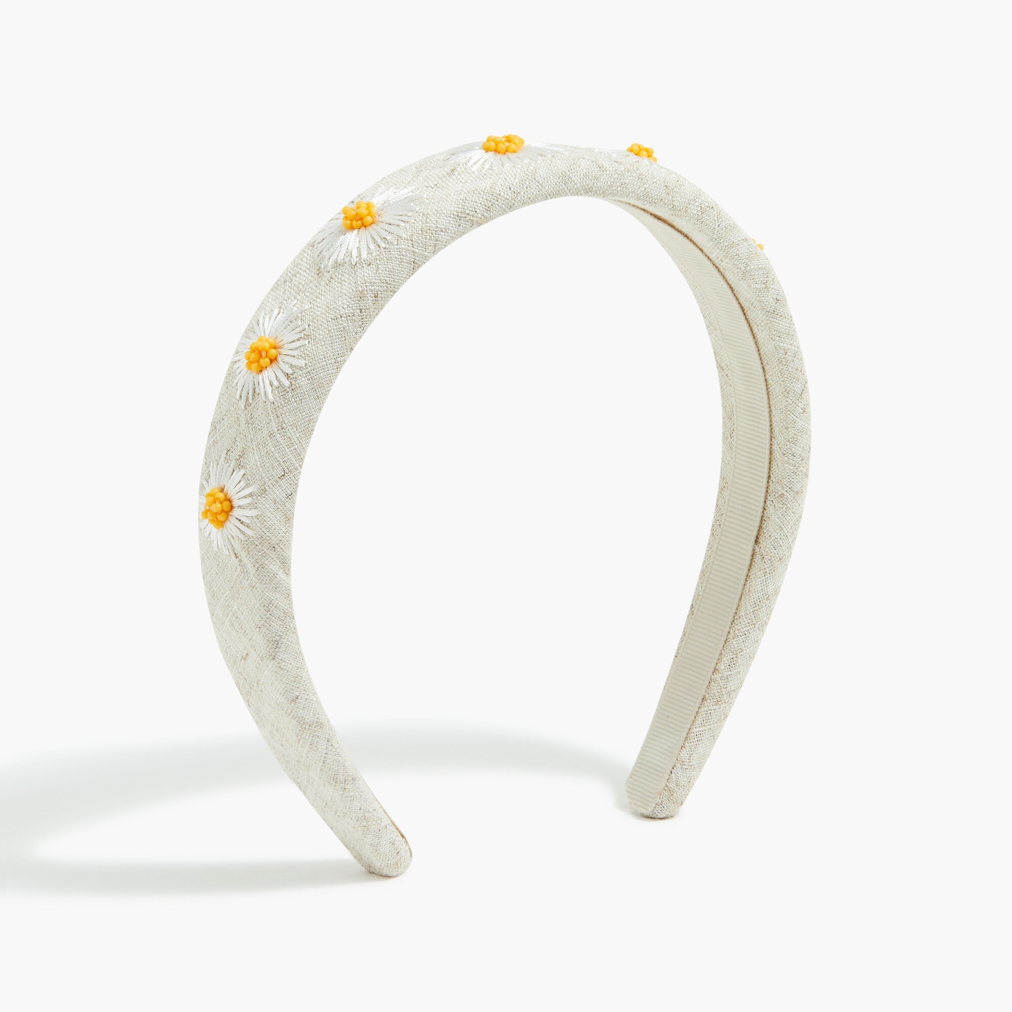 Embroidered flower headband